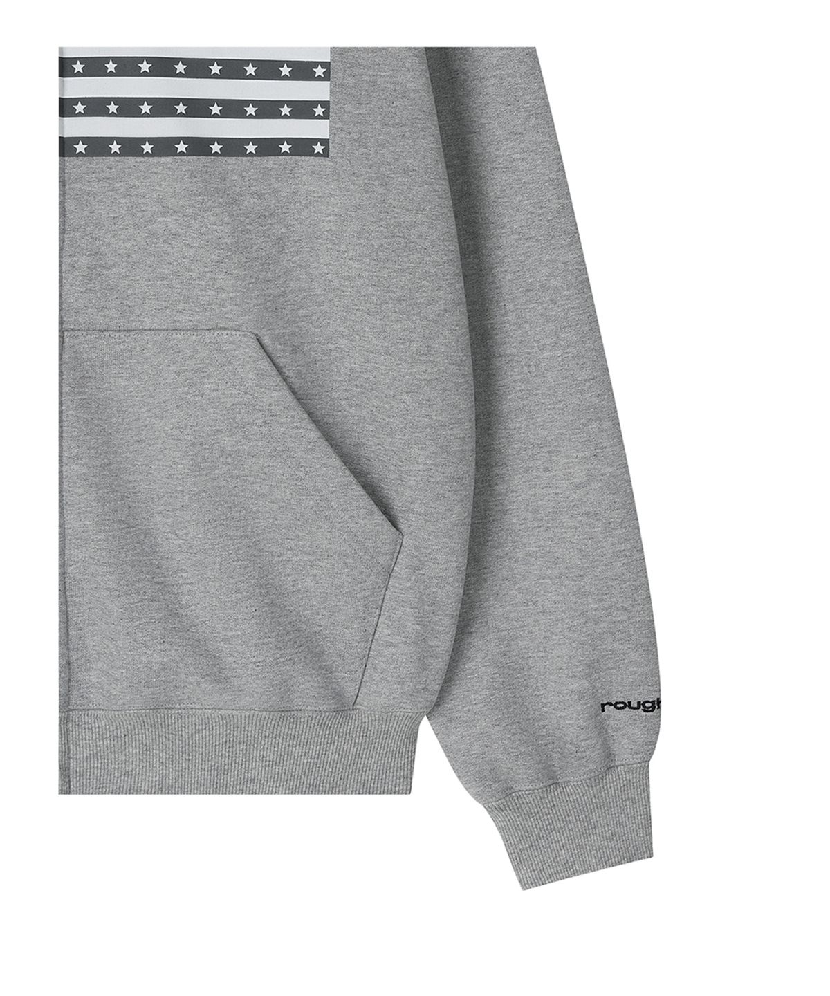 로타입(ROUGHTYPE) RO American Hoodie Zip-up - Gray
