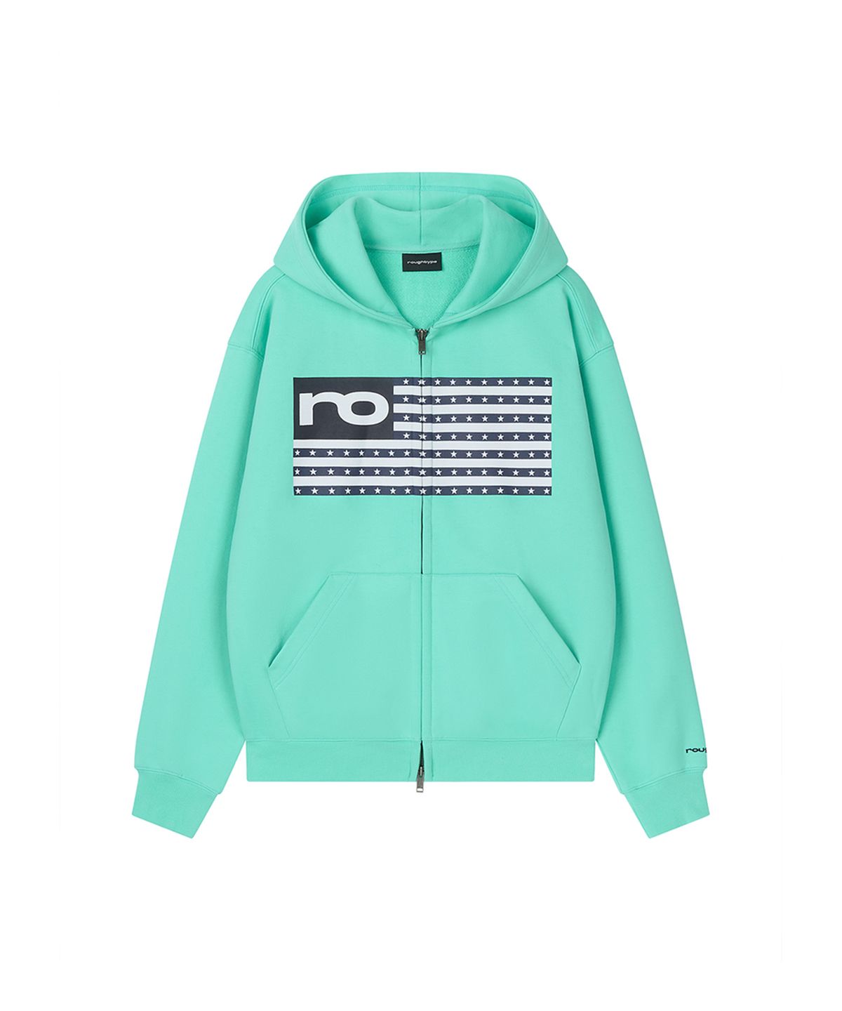로타입(ROUGHTYPE) RO American Hoodie Zip-up - Mint