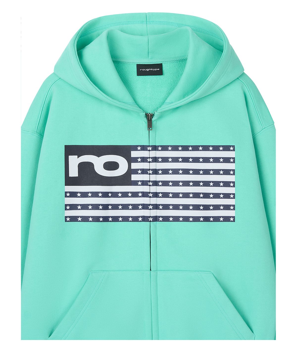 로타입(ROUGHTYPE) RO American Hoodie Zip-up - Mint
