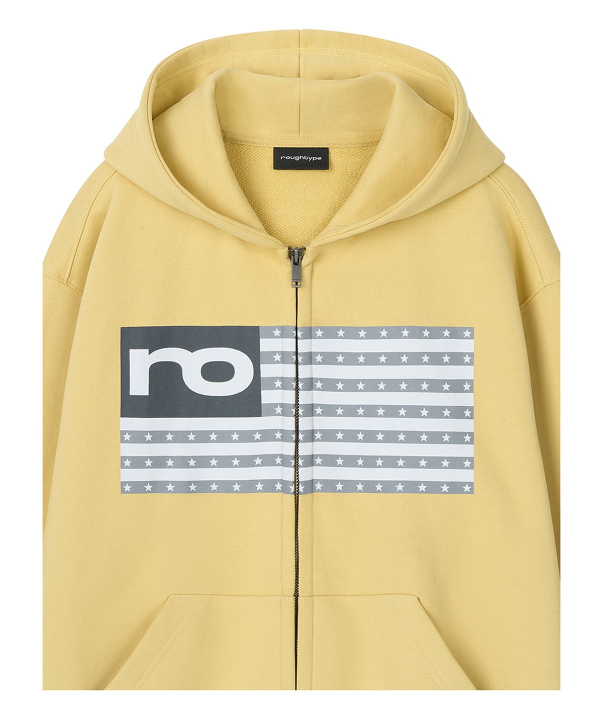 로타입(ROUGHTYPE) RO American Hoodie Zip-up - Yellow
