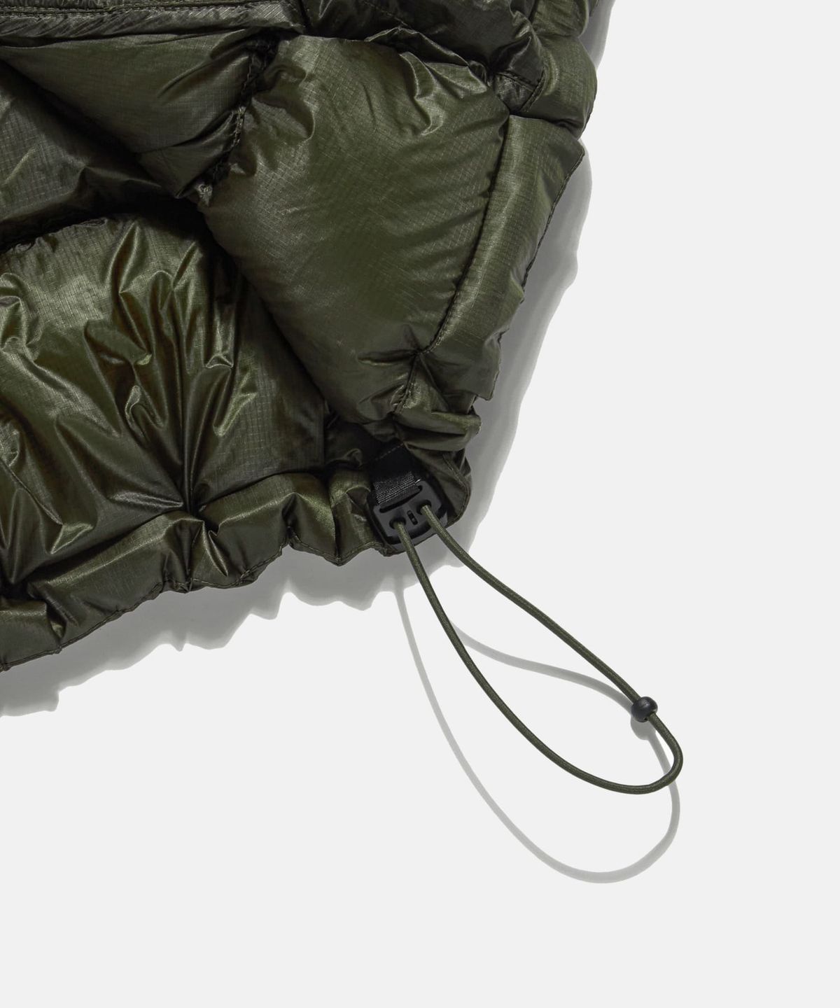 에스피오나지(ESPIONAGE) Sheer Shell Padded Jacket Olive