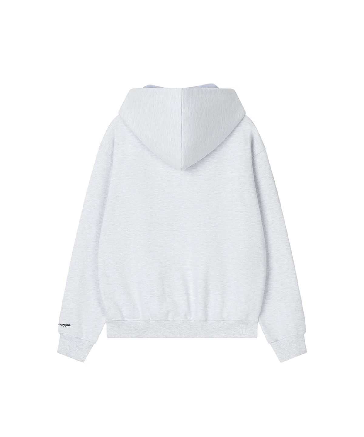 로타입(ROUGHTYPE) RO American Hoodie Zip-up - White melange