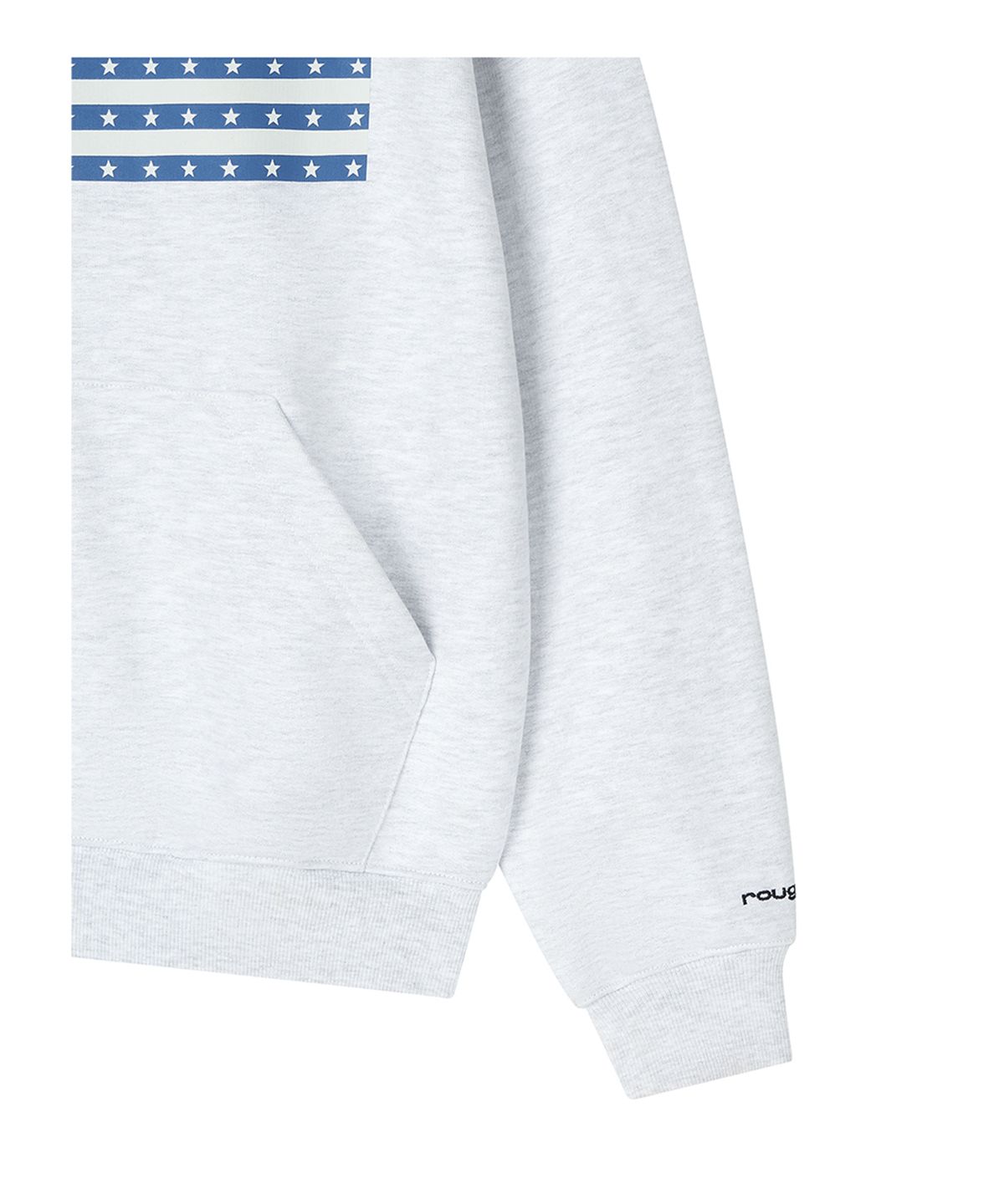 로타입(ROUGHTYPE) RO American Hoodie Zip-up - White melange