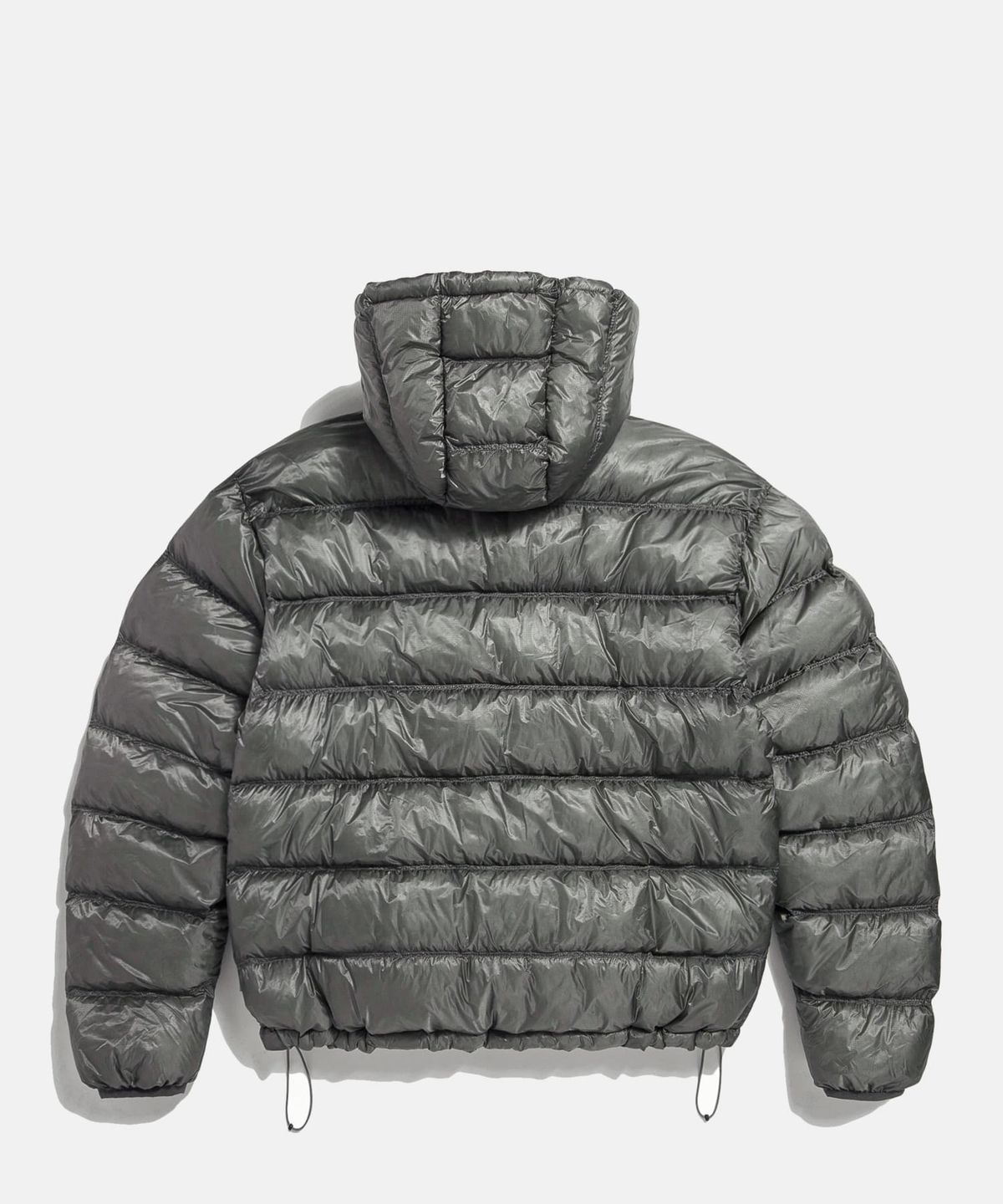 에스피오나지(ESPIONAGE) Sheer Shell Padded Jacket Grey