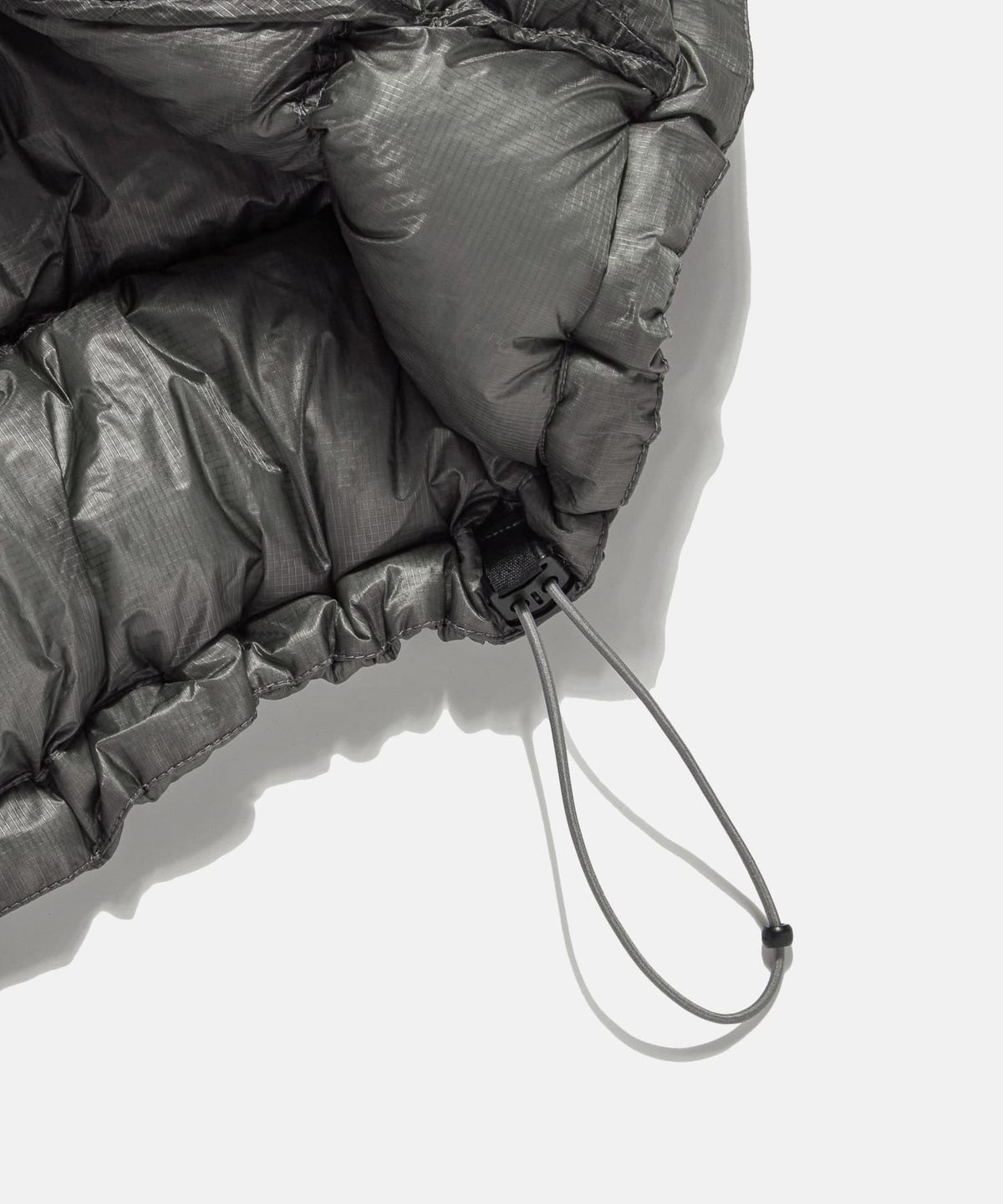 에스피오나지(ESPIONAGE) Sheer Shell Padded Jacket Grey
