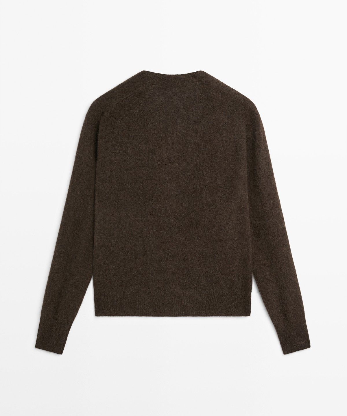 마시모두띠(MASSIMO DUTTI) 울 브러시드 V넥 니트 가디건
