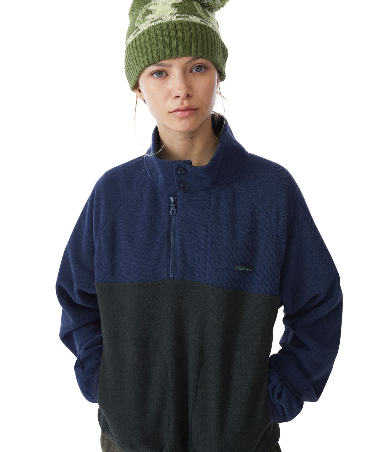 썬러브투어(SUNLOVETOUR) Koala Pom Beanie Light Olive