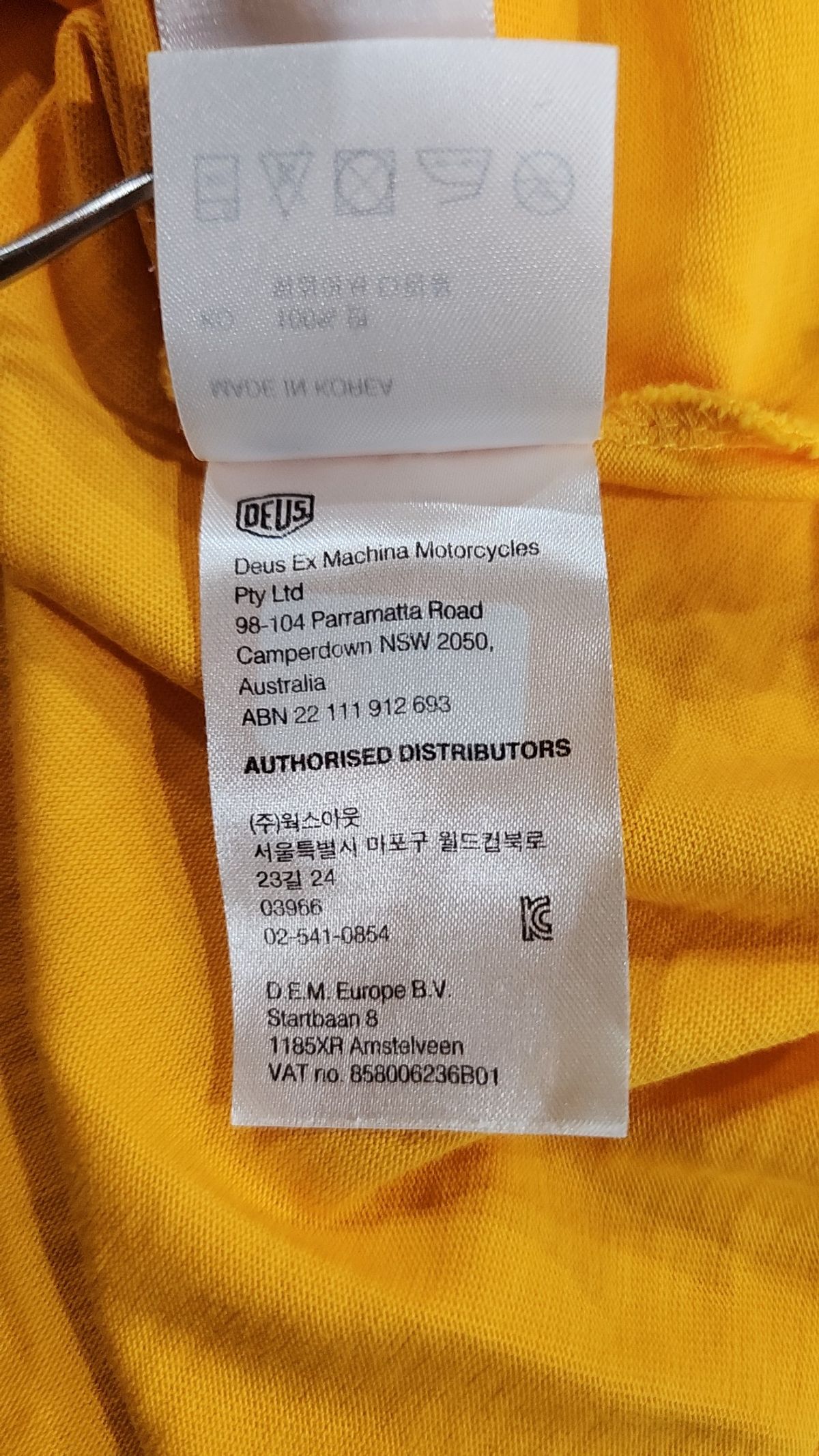 데우스 엑스 마키나(DEUS EX MACHINA) 반소매 티셔츠 XL