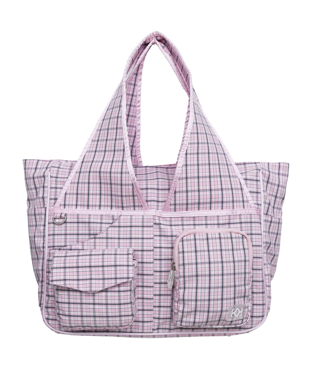 시월107(SIWL107) TIDI Work Bag (Check Pink)