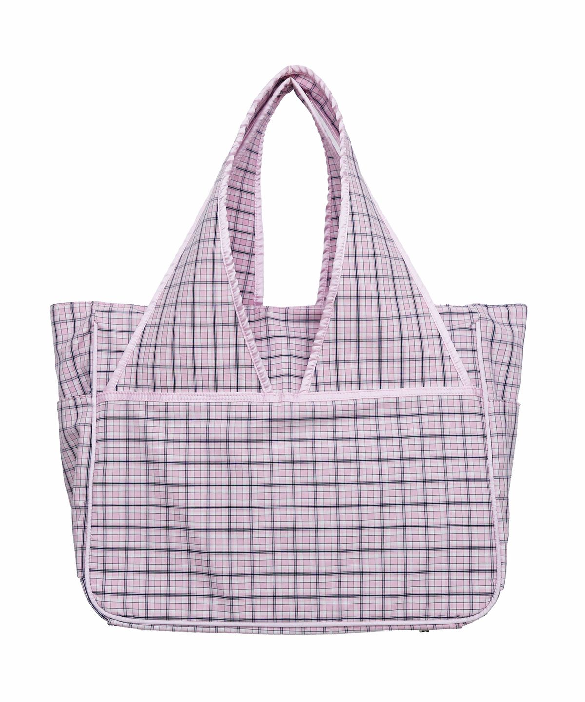 시월107(SIWL107) TIDI Work Bag (Check Pink)