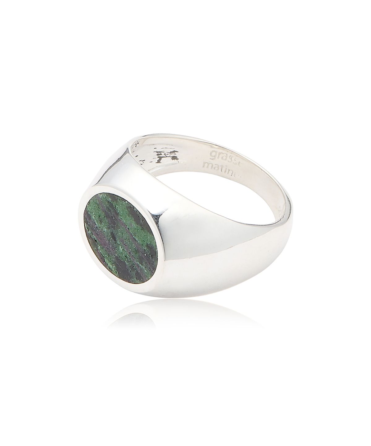 그라스마티네(GRASSE MATINEE) Oval Signet Ring Emel