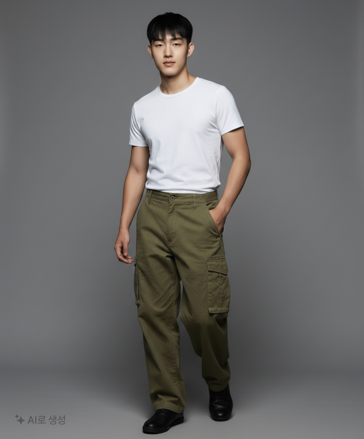 어반디타입(URBANDTYPE) 워시드 코튼 파라슈트 와이드 팬츠_3color L