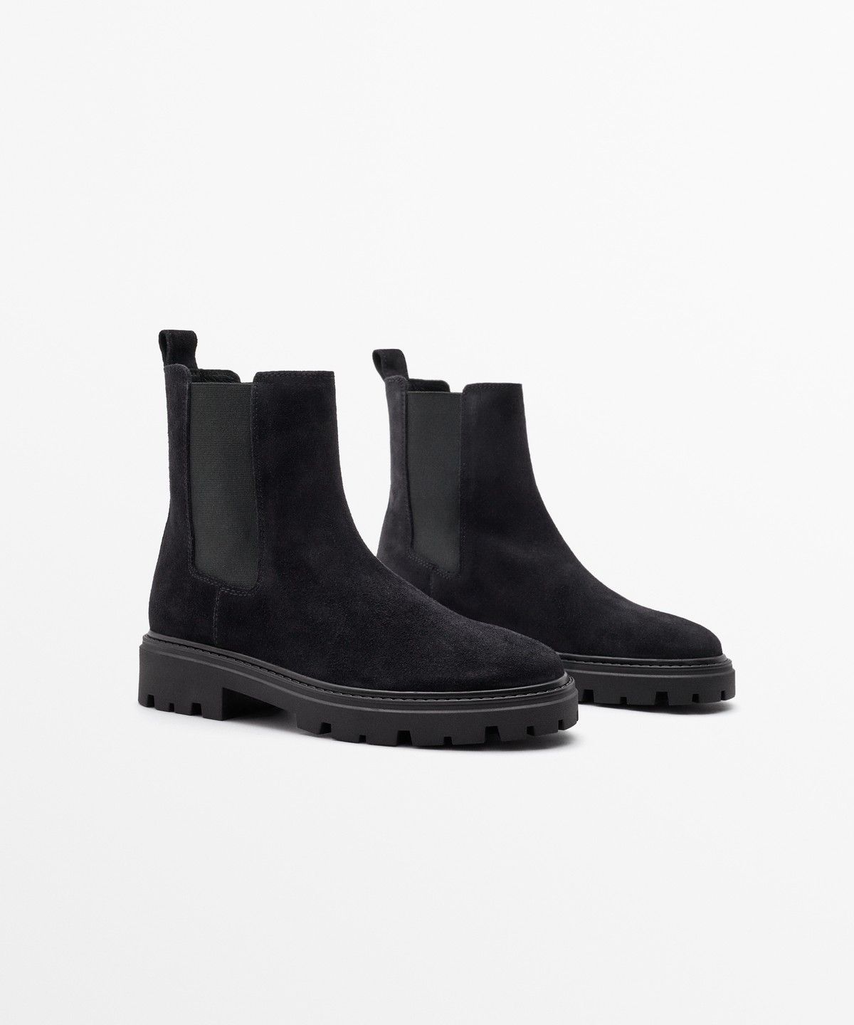 마시모두띠(MASSIMO DUTTI) 트랙 솔 플랫 첼시 부츠