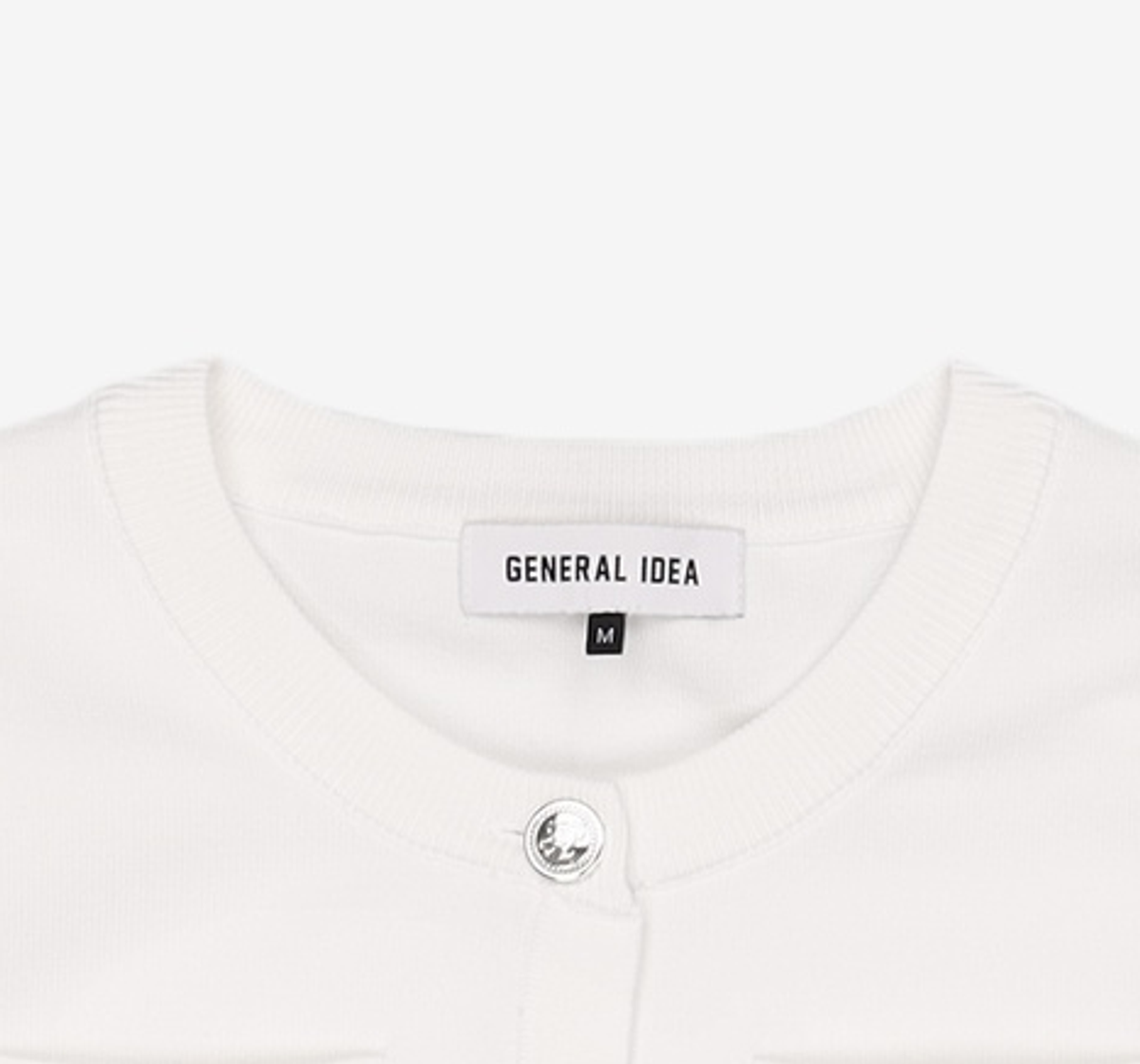 제너럴 아이디어(GENERAL IDEA) 포켓 하프 가디건 [WHITE] / WBC2L04533 M