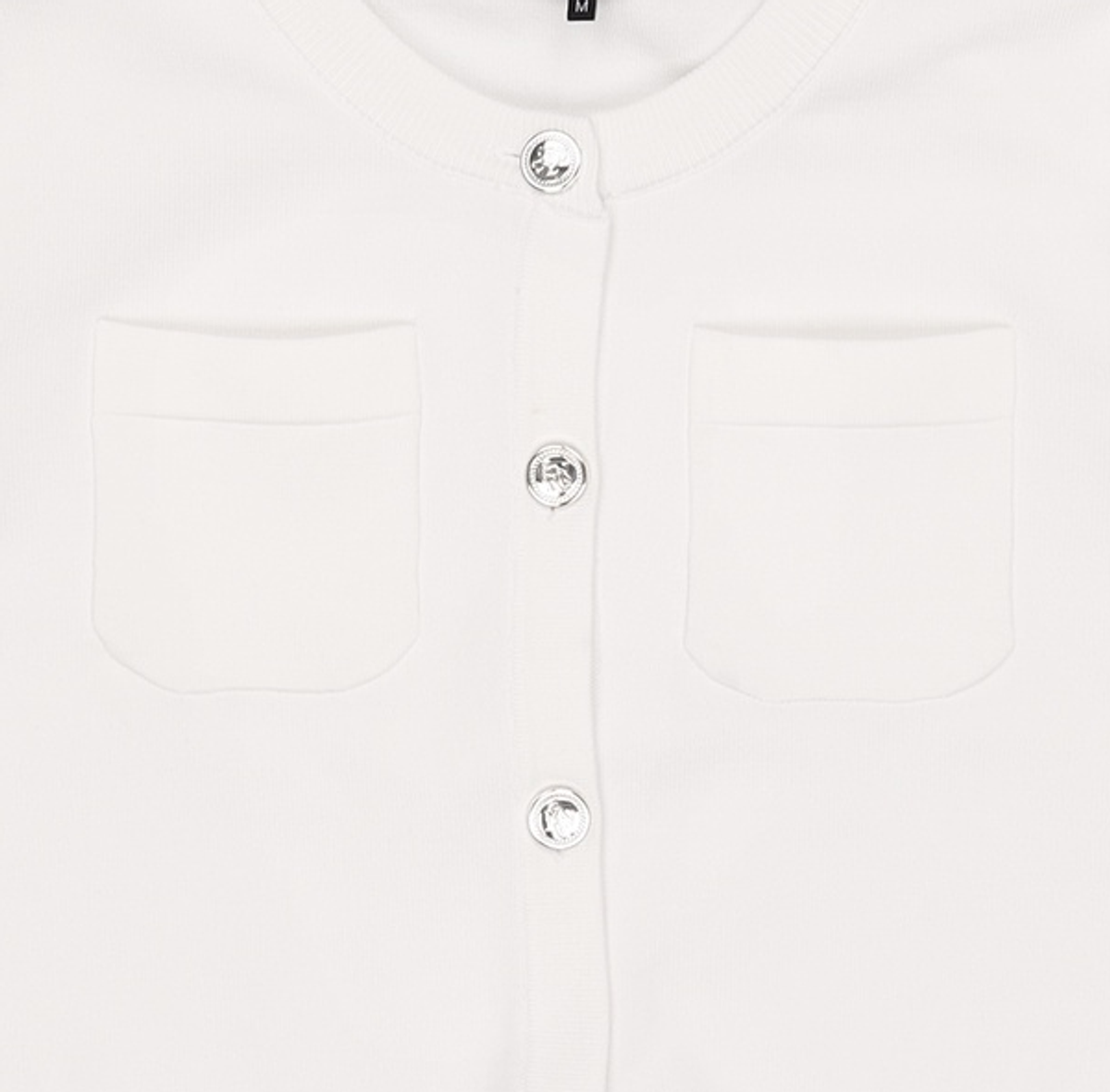 제너럴 아이디어(GENERAL IDEA) 포켓 하프 가디건 [WHITE] / WBC2L04533 M