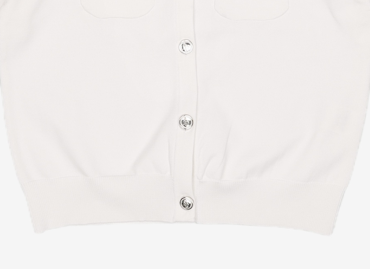 제너럴 아이디어(GENERAL IDEA) 포켓 하프 가디건 [WHITE] / WBC2L04533 M