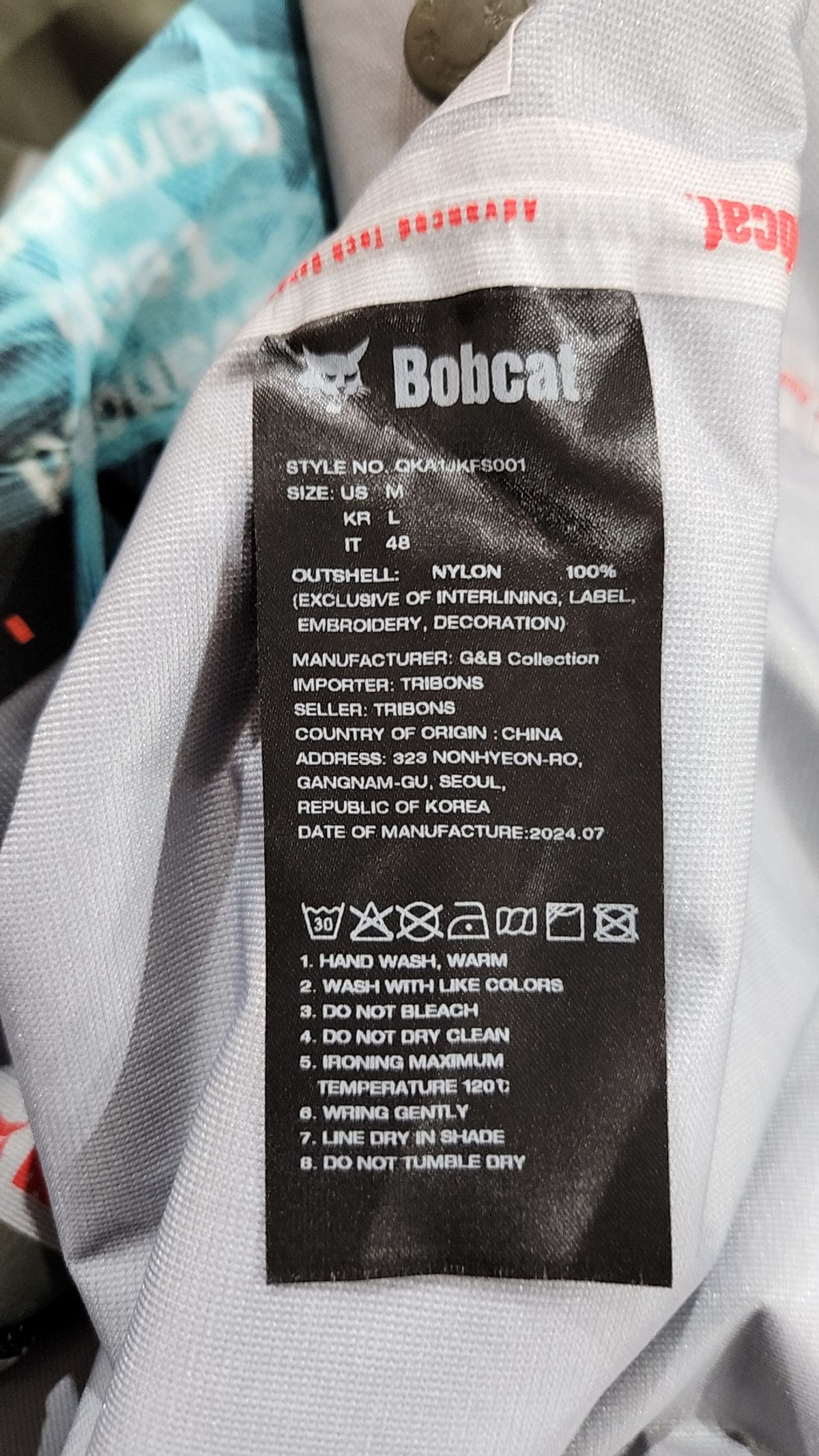 밥캣(BOBCAT) 나일론/코치 재킷 L