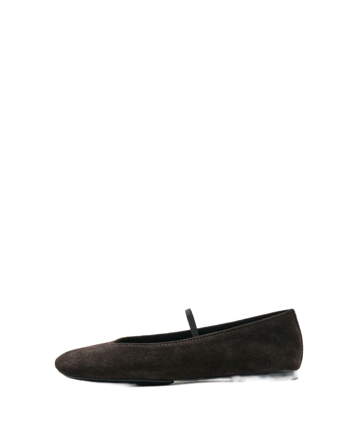 마시모두띠(MASSIMO DUTTI) 스퀘어 토 가죽 플랫 슈즈