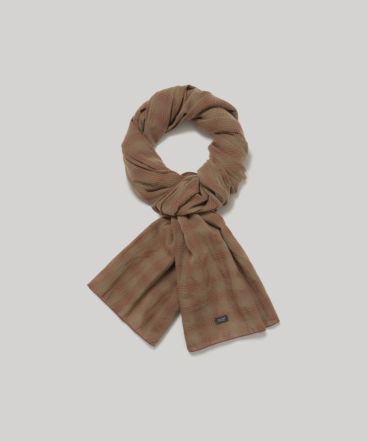 어나더 오피스(ANOTHER OFFICE) Zephyr Washed Scarf (Brown Ombre)