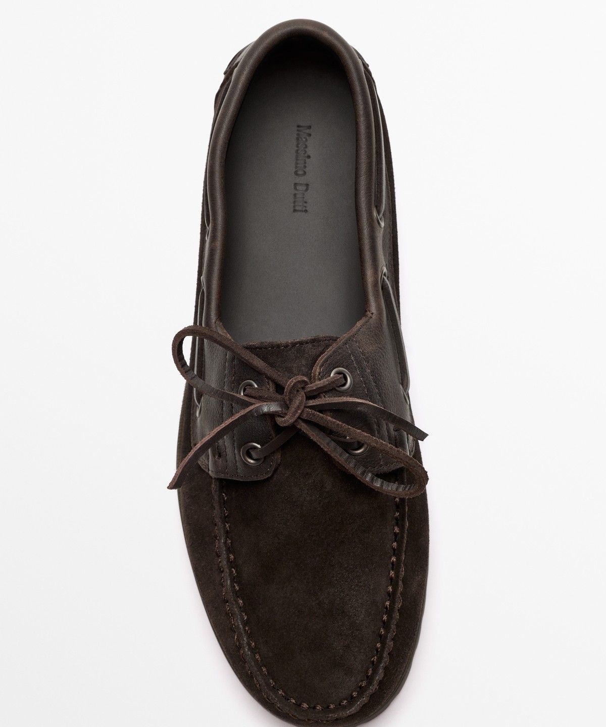 마시모두띠(MASSIMO DUTTI) 나파 가죽 보트 슈즈