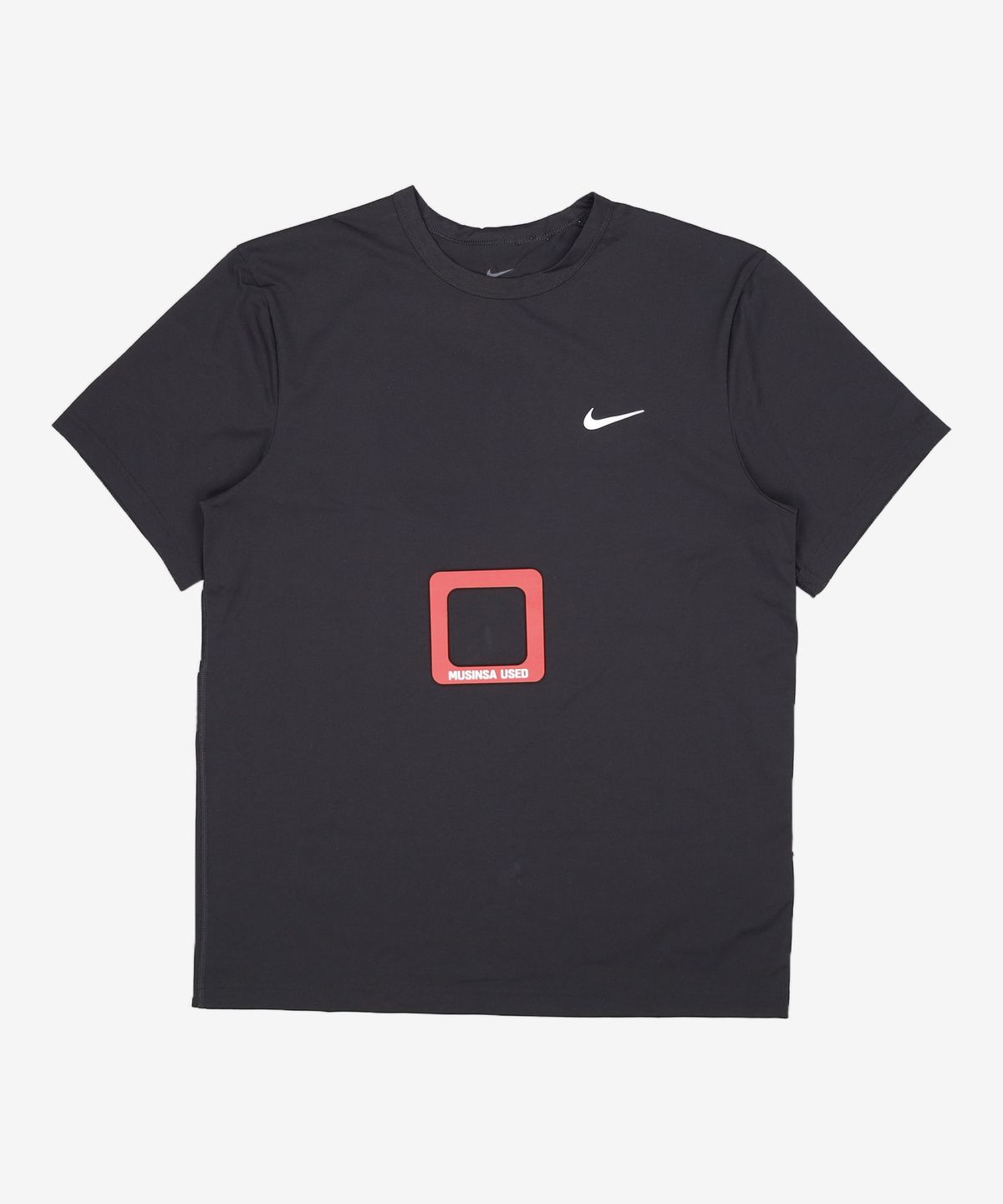 나이키(NIKE) 드라이 핏 UV 하이버스 반소매 피트니스 탑 M - 블랙:화이트 / DV9840-010 L