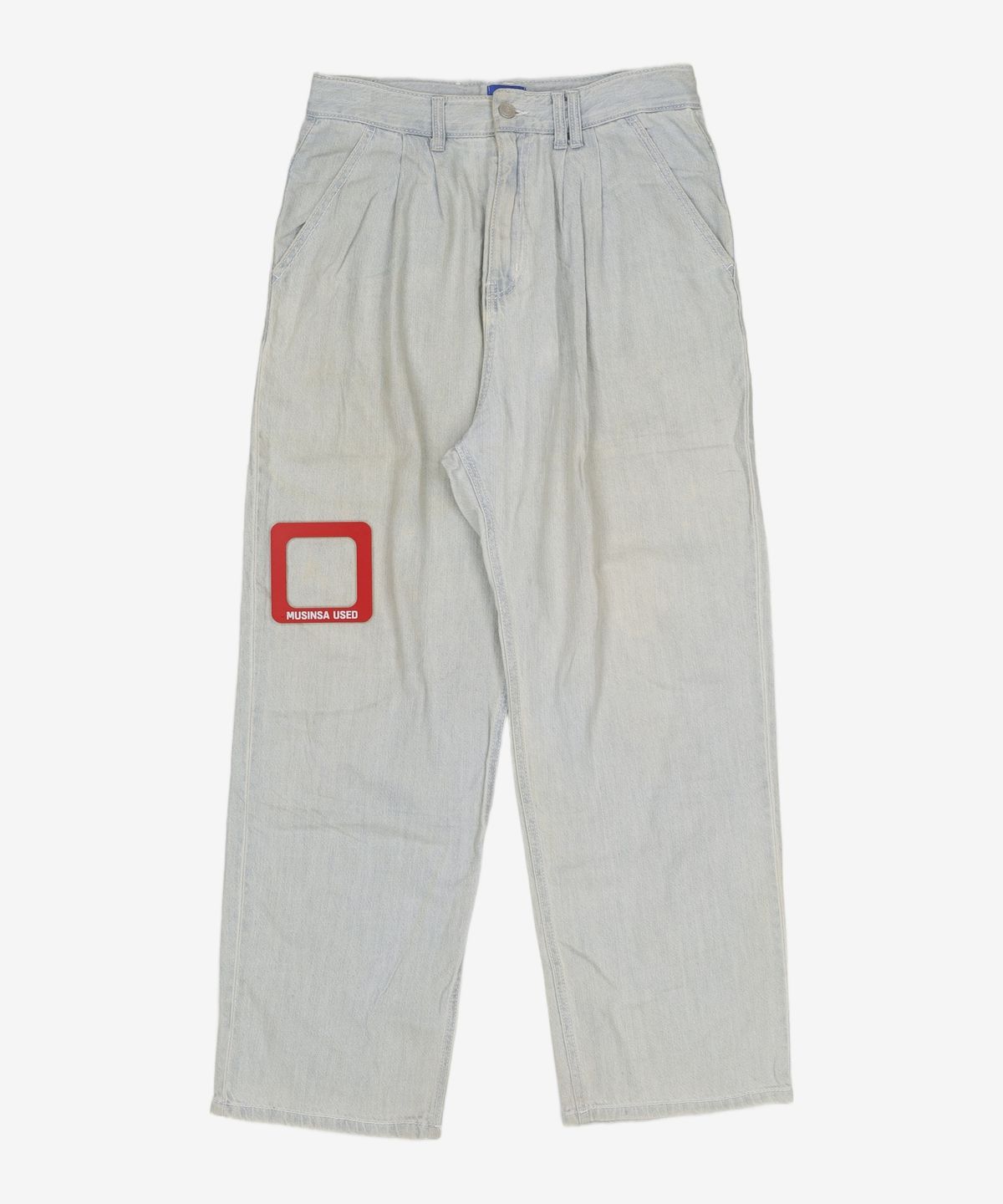 데케트(DECET) [여름원단]2Pleats Wide Jeans DCPT005Blue 28