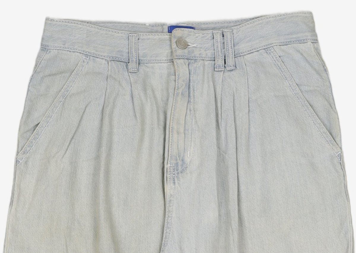 데케트(DECET) [여름원단]2Pleats Wide Jeans DCPT005Blue 28
