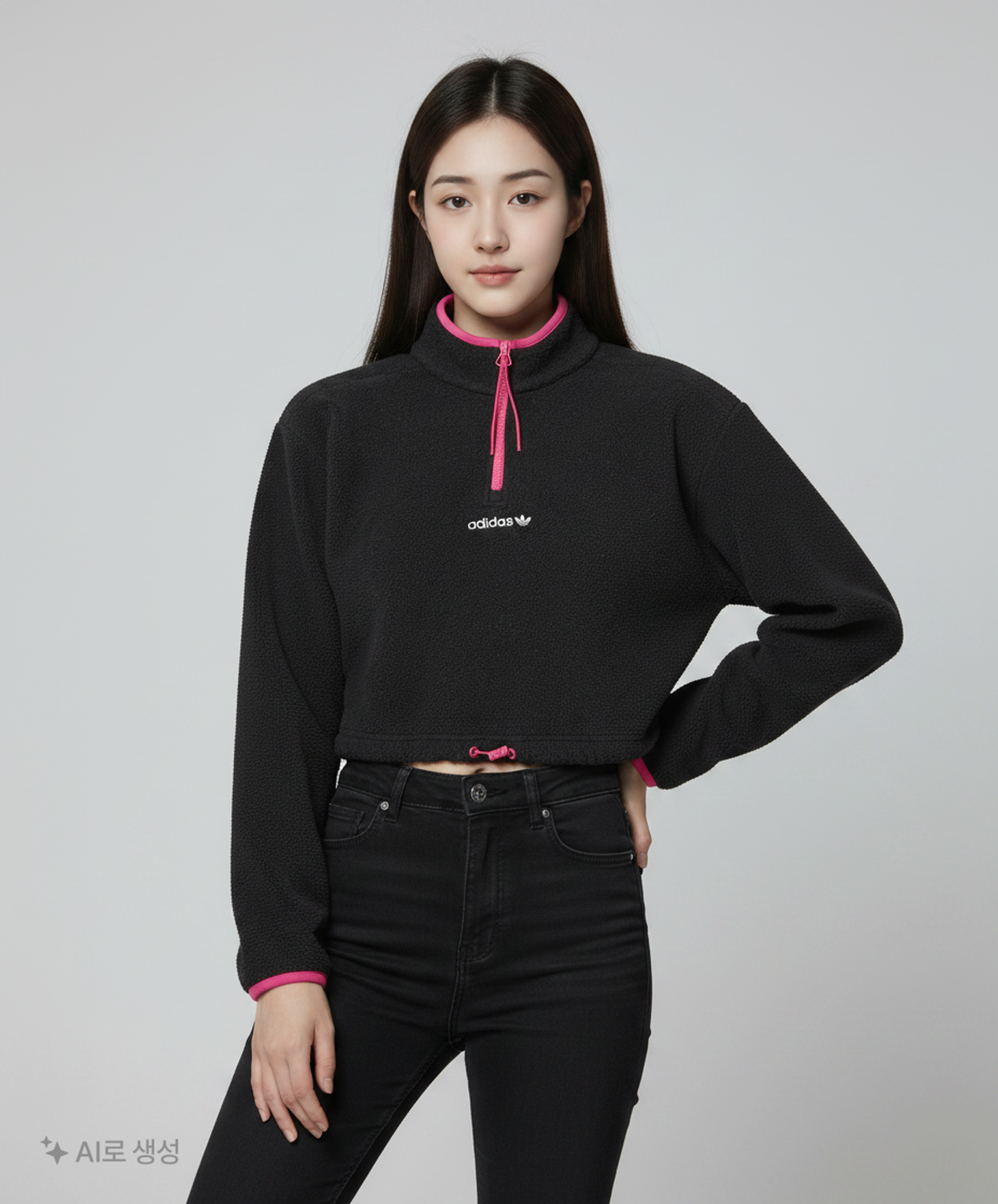 아디다스(ADIDAS) 하프집 폴라 CT FS - 블랙 / GC8794 S