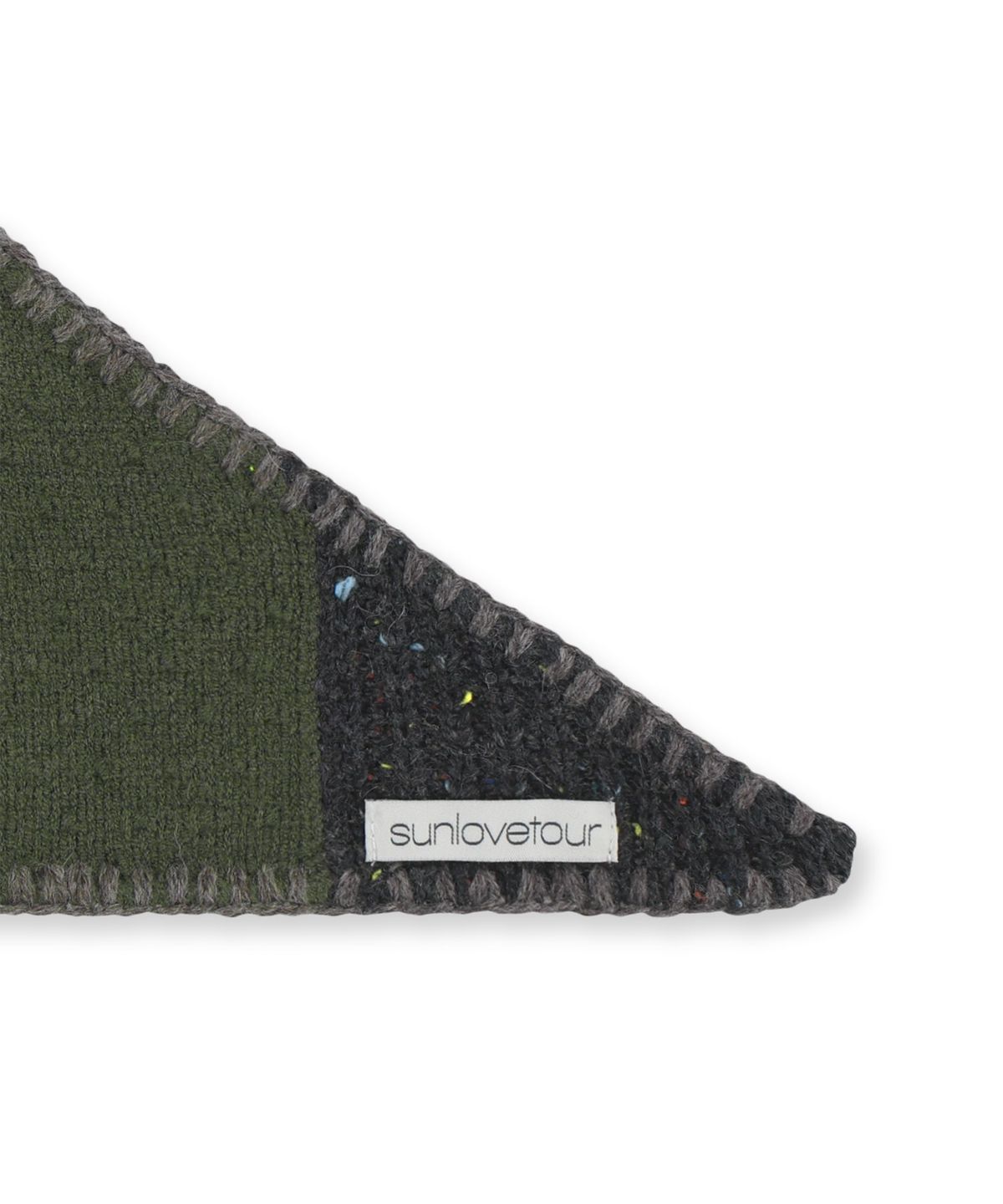 썬러브투어(SUNLOVETOUR) Knit Tri Bandana Charcoal