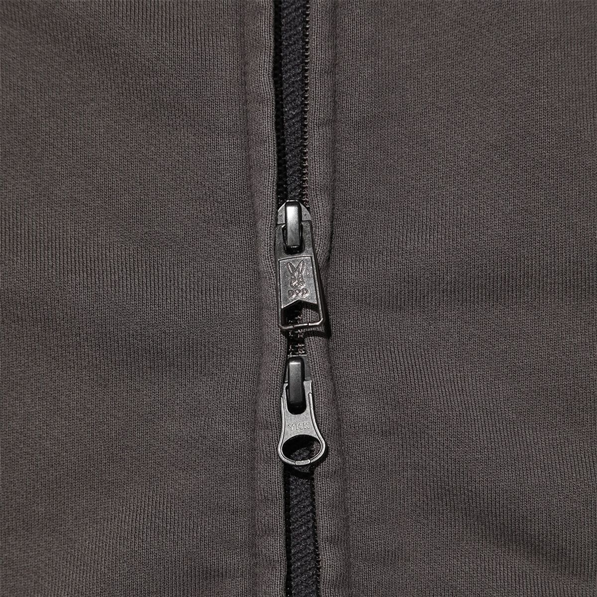 디오디(DOD) 여성) 페이드 워싱 크롭 후드집업(BROWN)