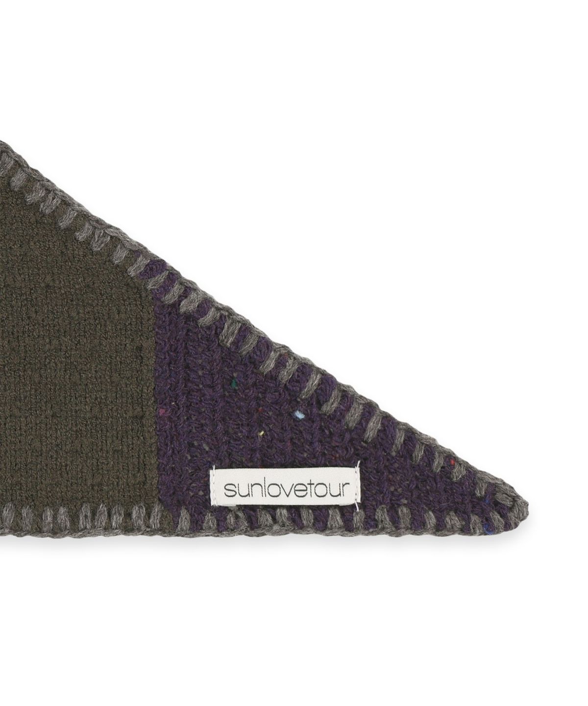 썬러브투어(SUNLOVETOUR) Knit Tri Bandana Purple