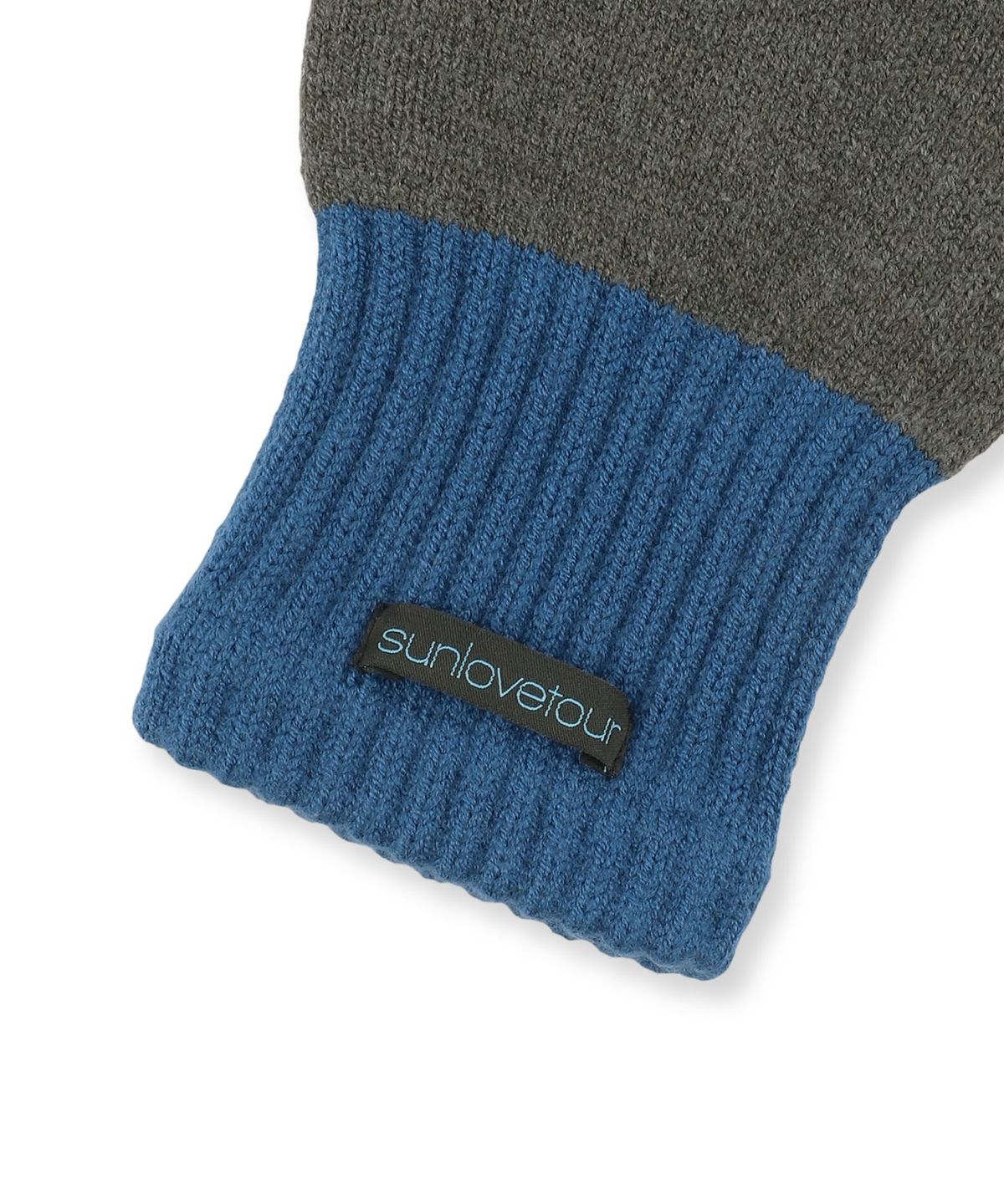 썬러브투어(SUNLOVETOUR) Block Fingerless Gloves Charcoal