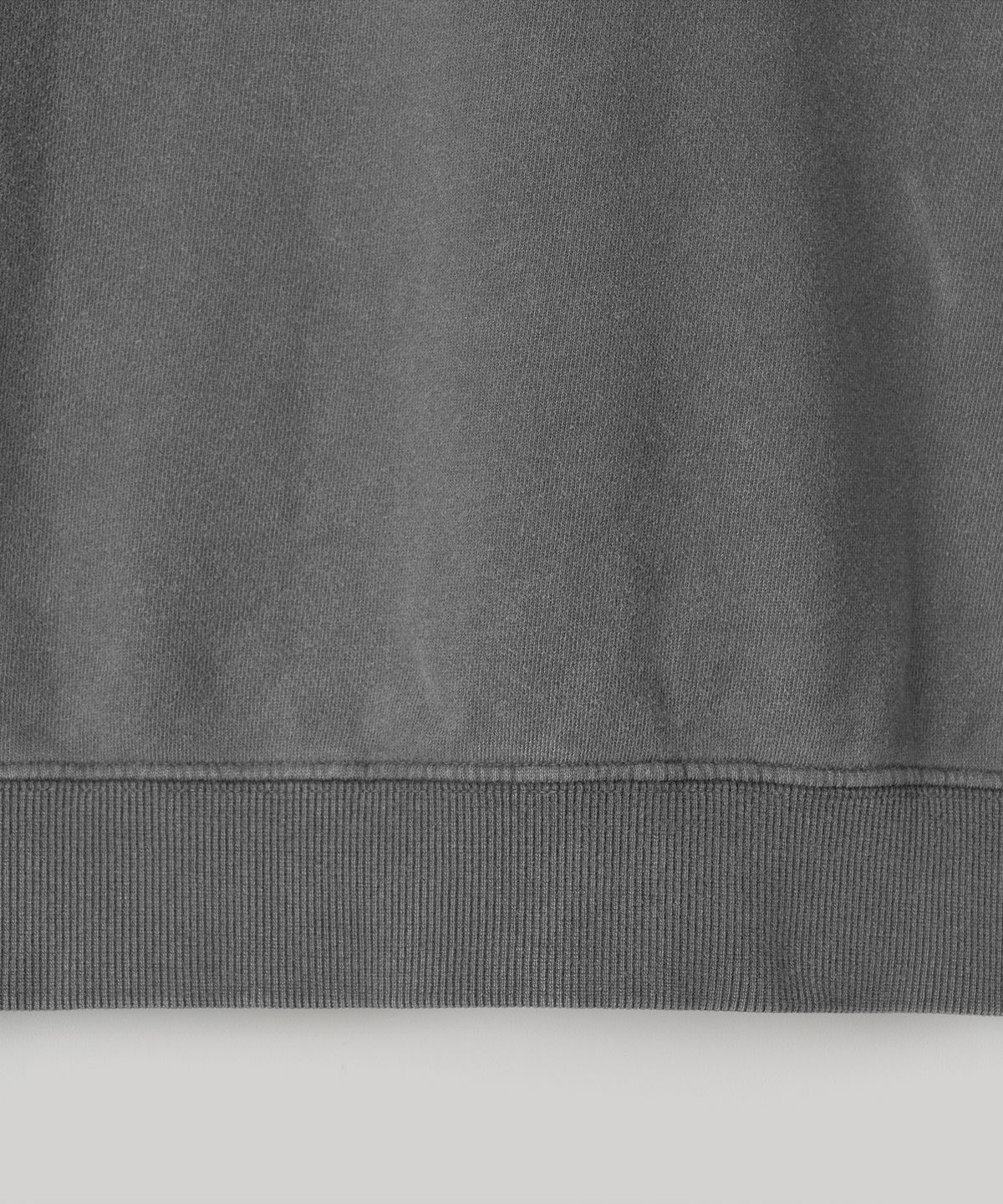 어나더 오피스(ANOTHER OFFICE) Sulfar Dyed 50s SweatShirt (Charcoal)