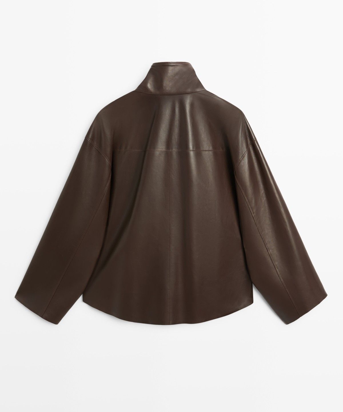 마시모두띠(MASSIMO DUTTI) 플래킷 디테일 나파 가죽 자켓