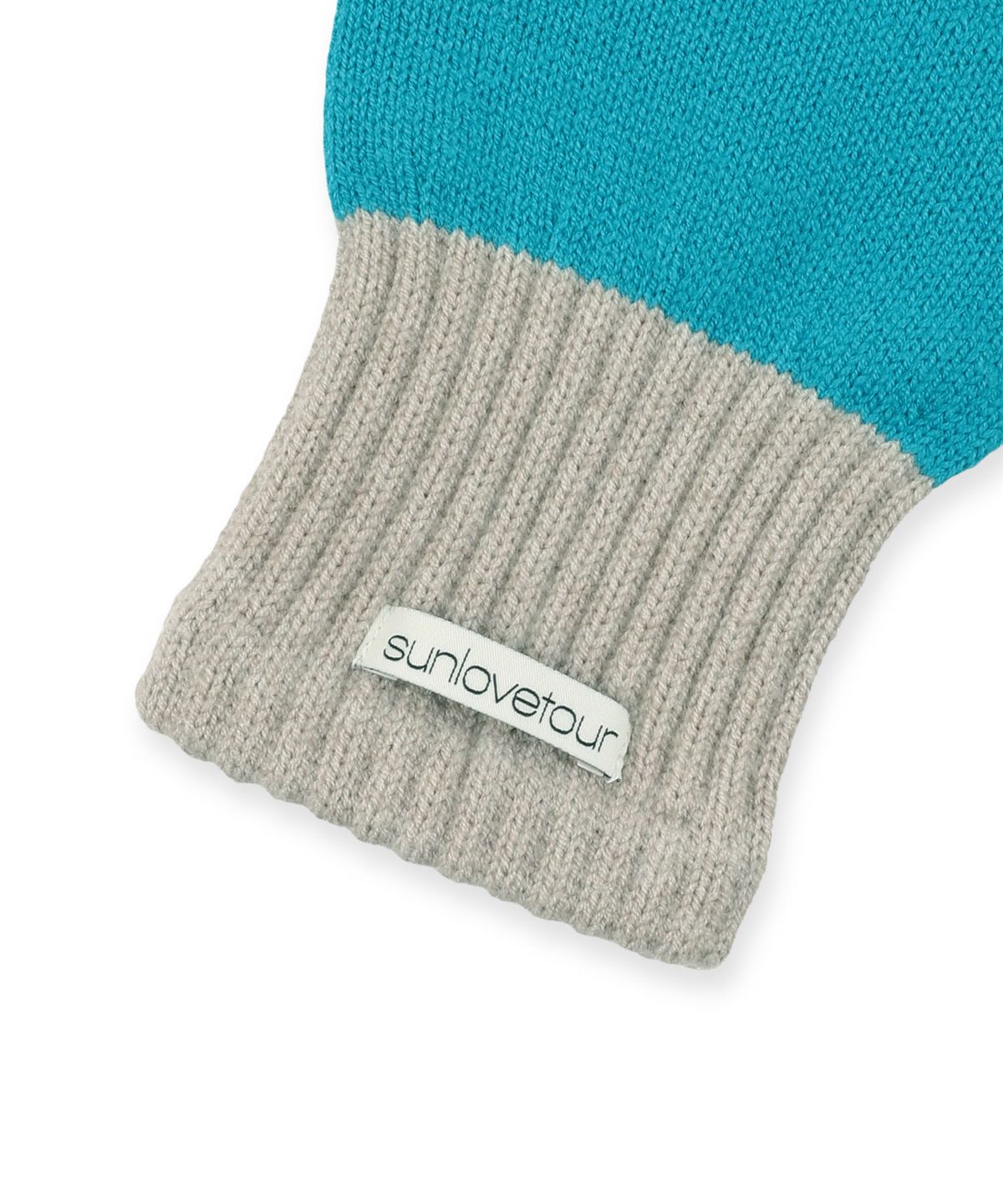 썬러브투어(SUNLOVETOUR) Block Fingerless Gloves Blue