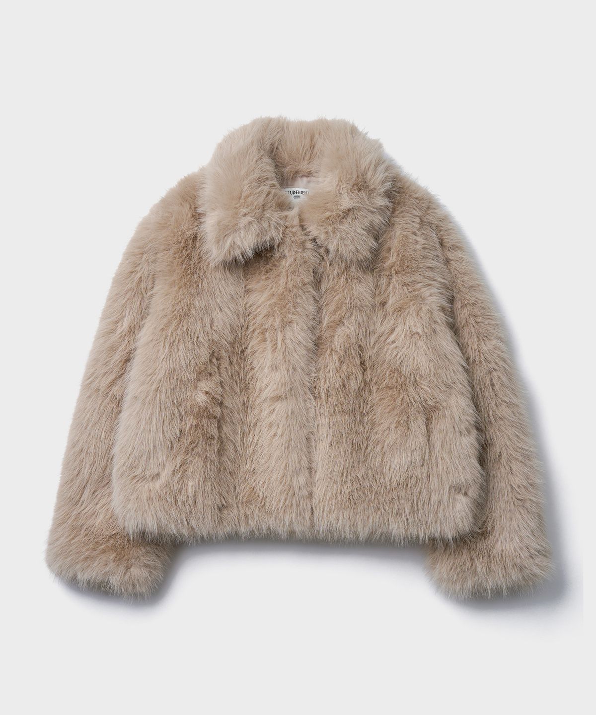튜드먼트(TTUDEMENT) FAUX FUR SHORT JACKET_BEIGE