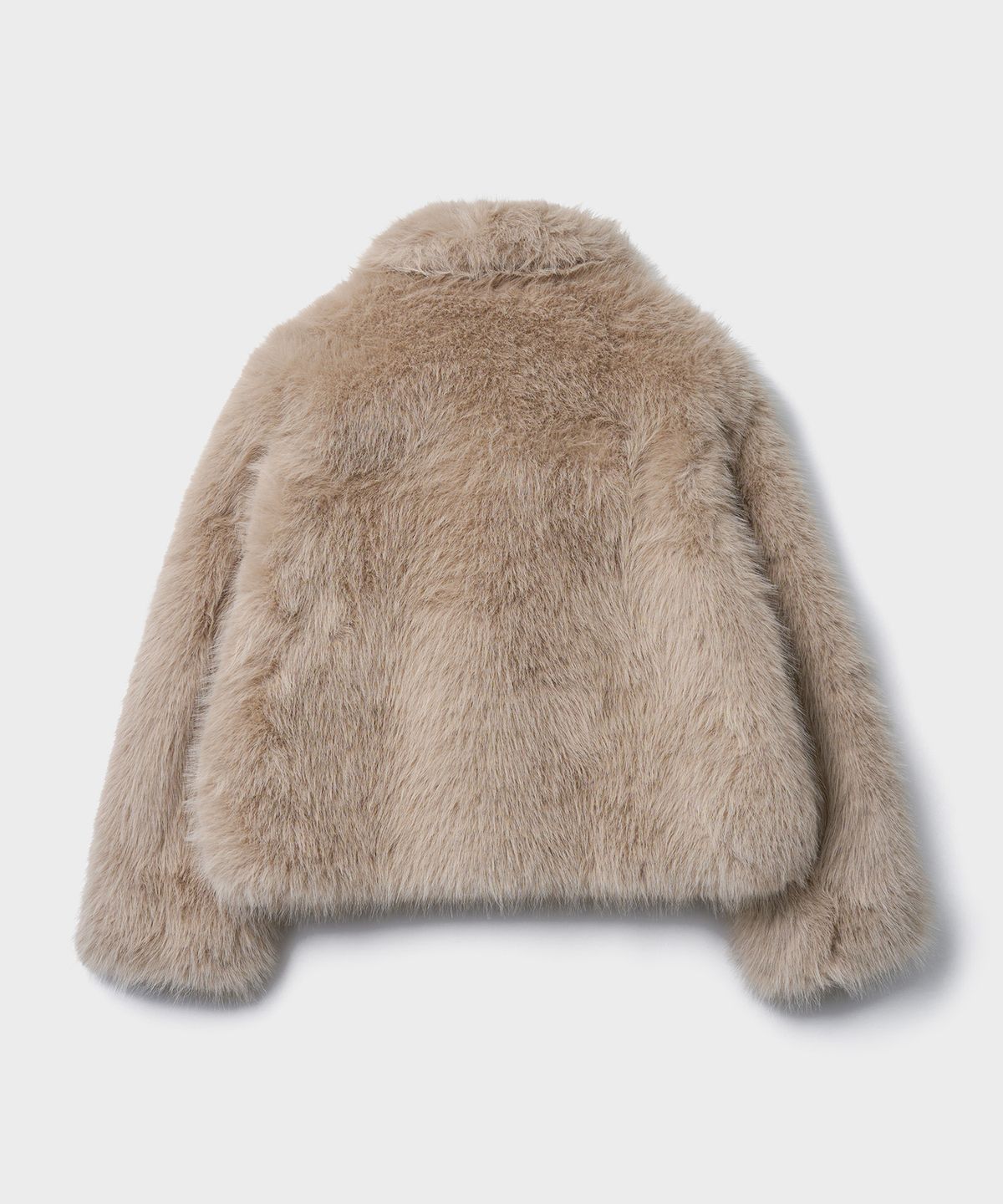 튜드먼트(TTUDEMENT) FAUX FUR SHORT JACKET_BEIGE