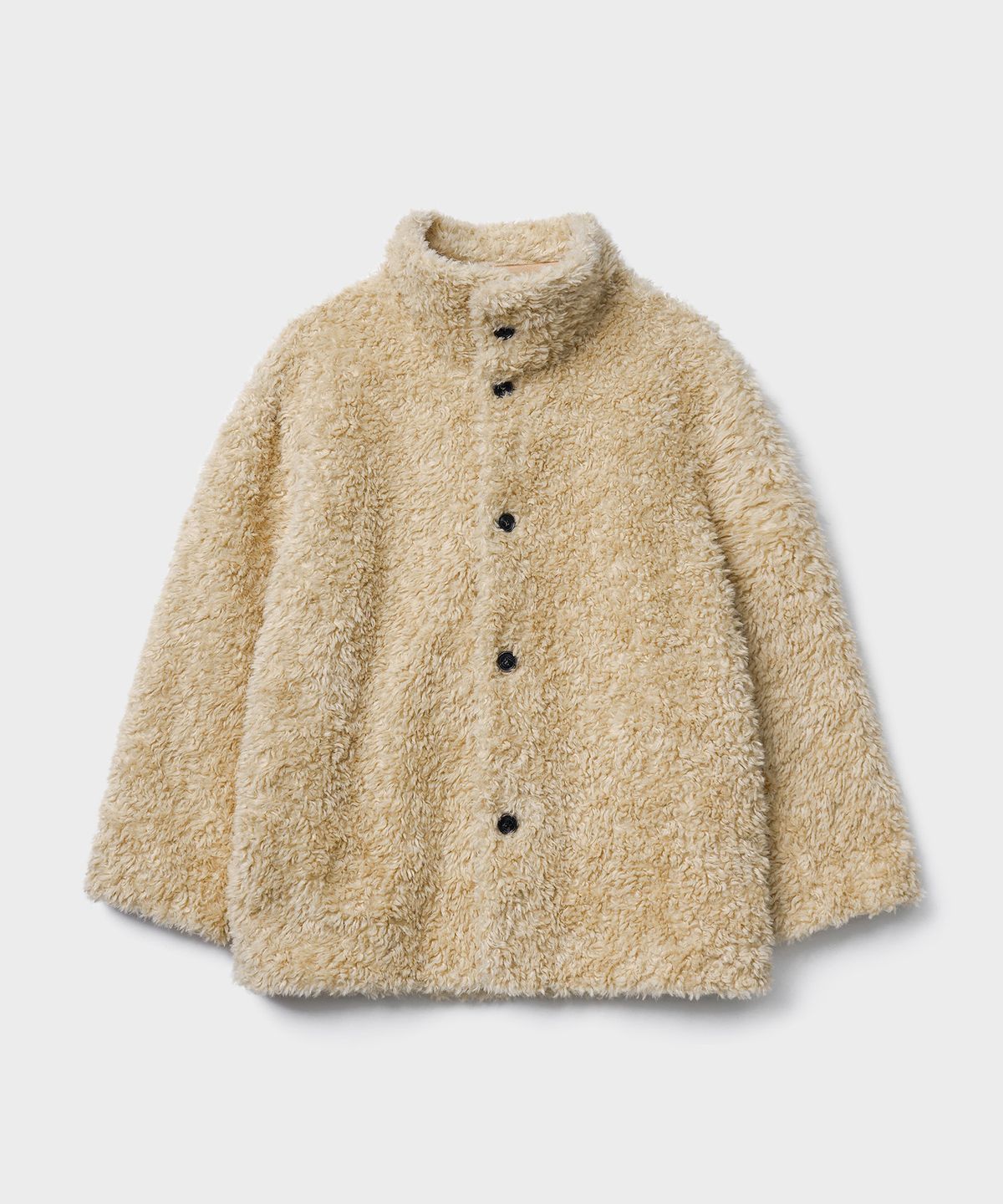 튜드먼트(TTUDEMENT) REVERSIBLE SHEARLING HALF COAT_BEIGE