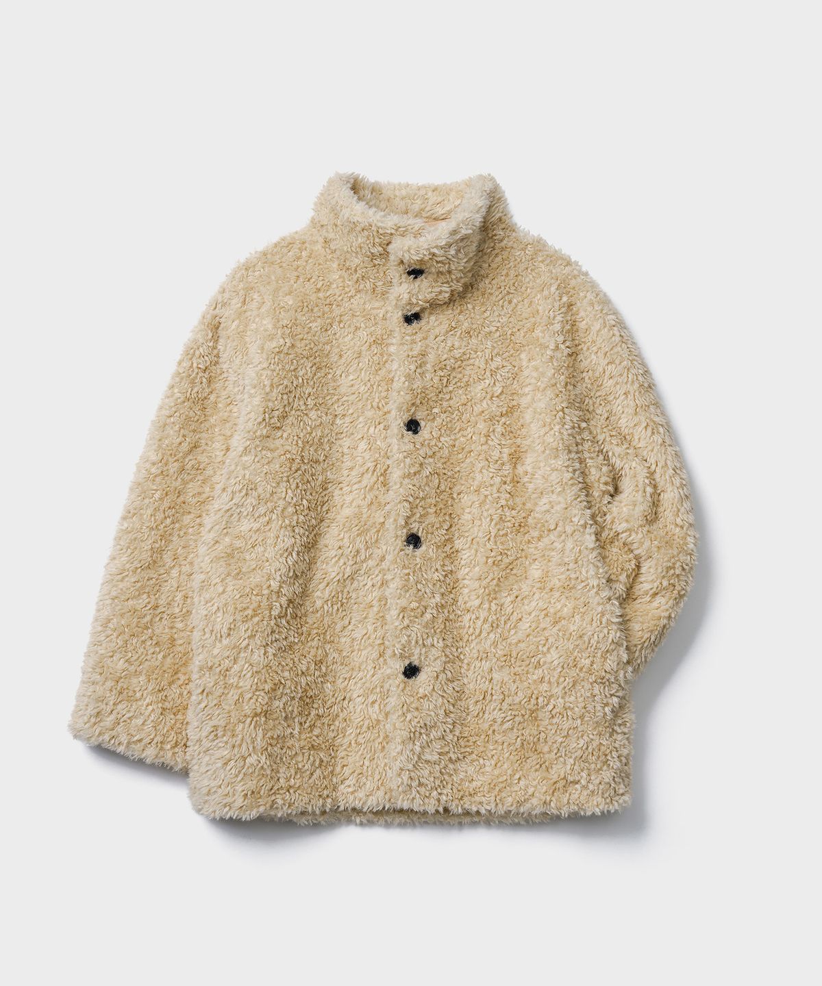튜드먼트(TTUDEMENT) REVERSIBLE SHEARLING HALF COAT_BEIGE
