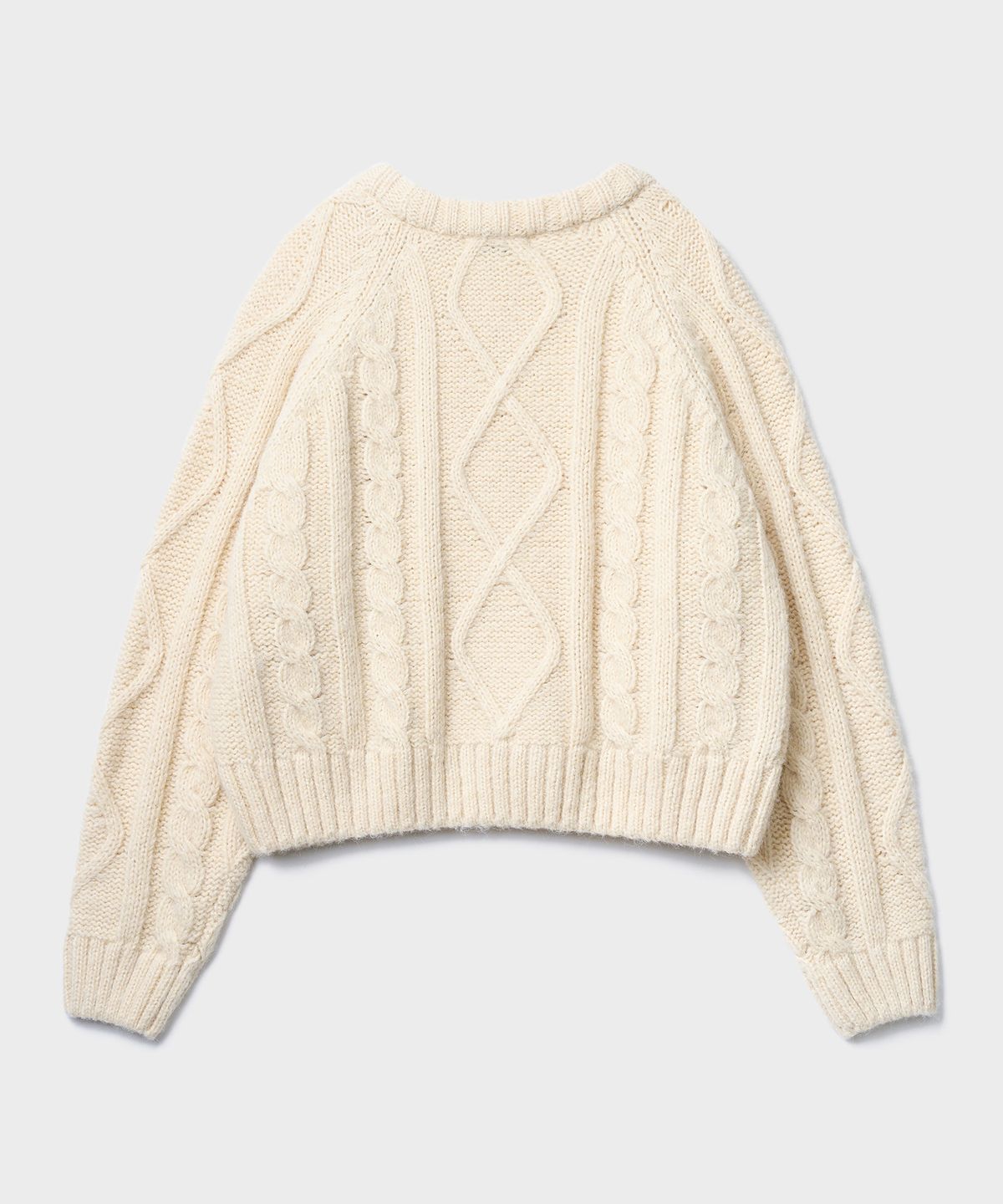 튜드먼트(TTUDEMENT) CABLE KNIT PULLOVER_BUTTER