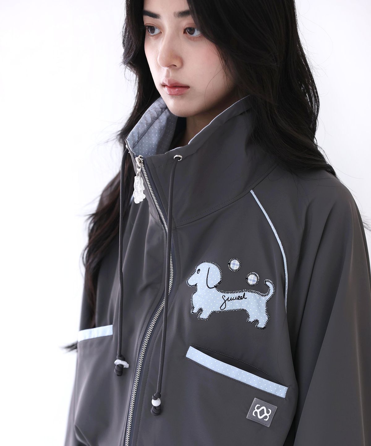 시월107(SIWL107) SIWL Track Jumper (Dark Grey)