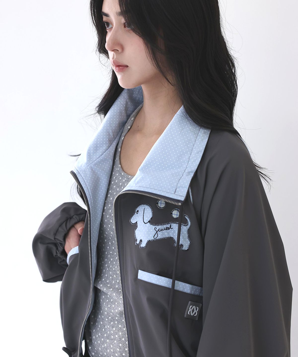 시월107(SIWL107) SIWL Track Jumper (Dark Grey)