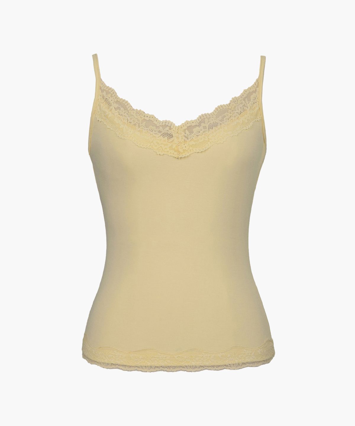 러프넥(ROUGHNECK) Soft Lace Sleeveless Yellow