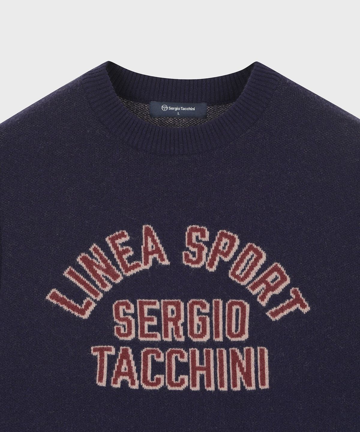 세르지오 타키니(SERGIO TACCHINI) M 라운드 그래픽 스웨터 (Navy)