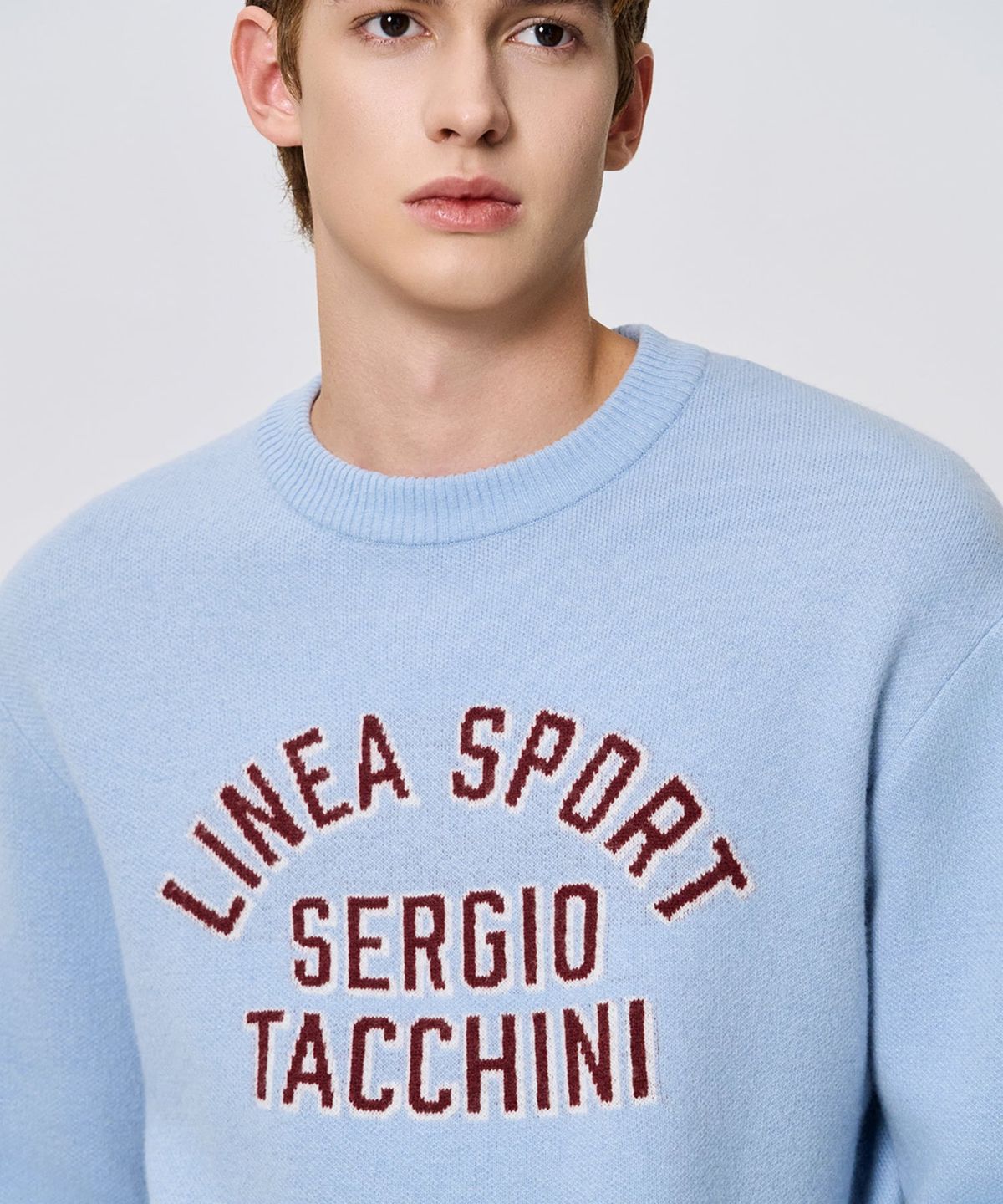 세르지오 타키니(SERGIO TACCHINI) M 라운드 그래픽 스웨터 (Indigo)