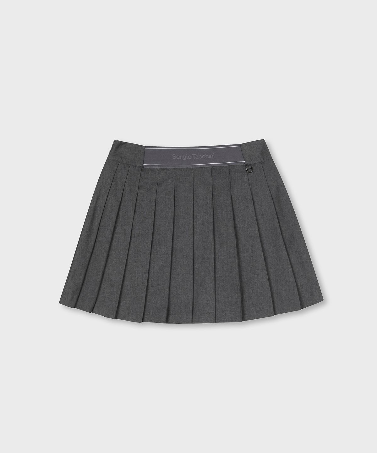 세르지오 타키니(SERGIO TACCHINI) W 클래식 언발란스 플리츠 스커트 (D.Charcoal Grey)