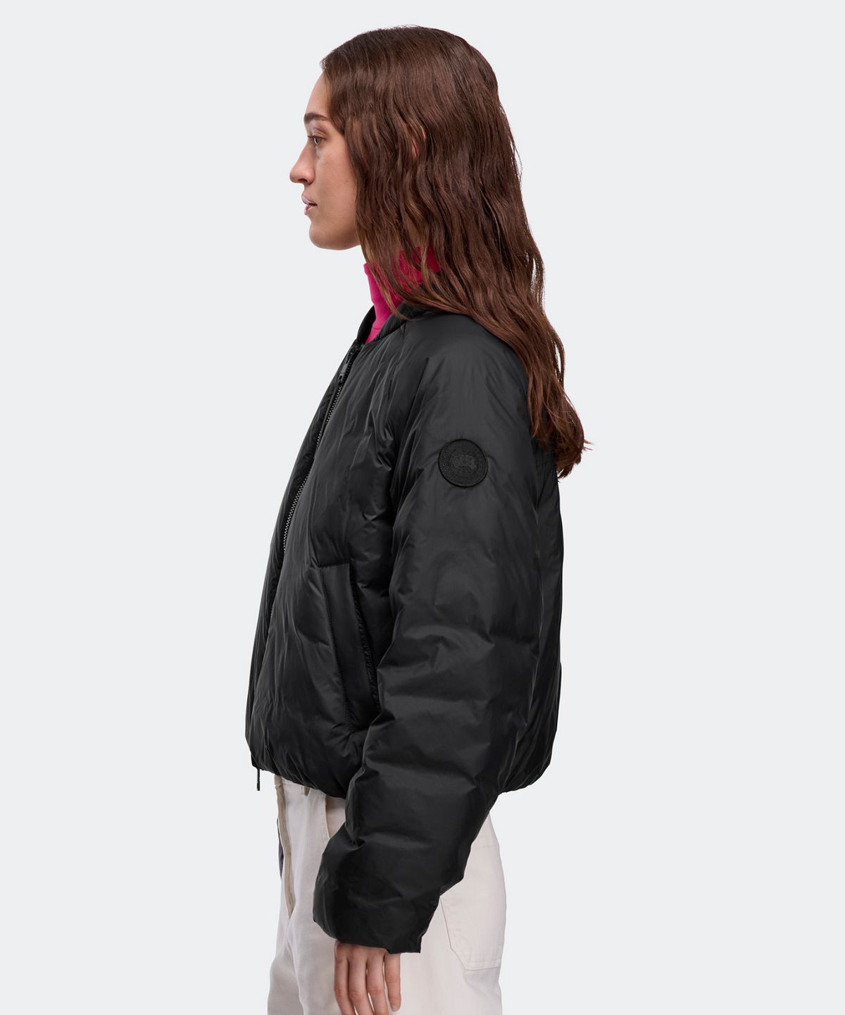 캐나다구스(CANADAGOOSE) 여성 엘바 봄버(Black)_Q256AWUT03BKB