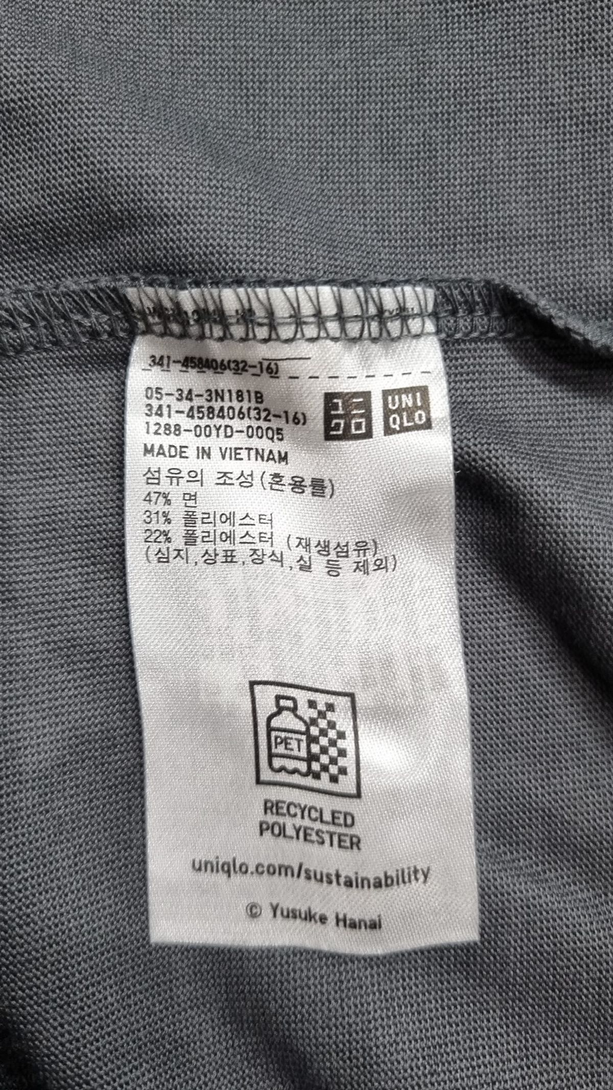 유니클로(UNIQLO) 반소매 티셔츠 XL