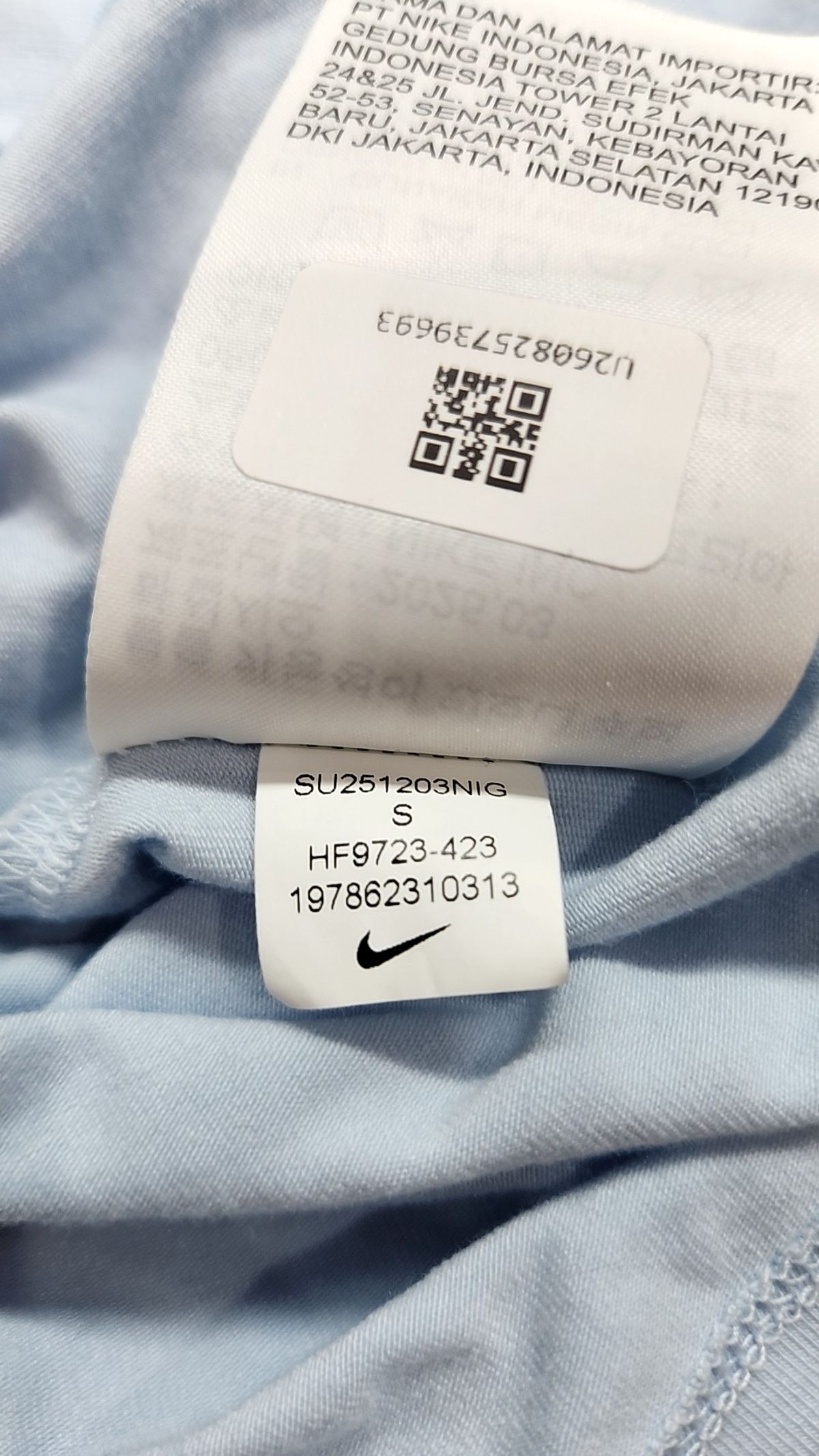 나이키(NIKE) 스포츠웨어 칠 니트 슬림 그래픽 티셔츠 W - 블루 틴트 / HF9723-423 S