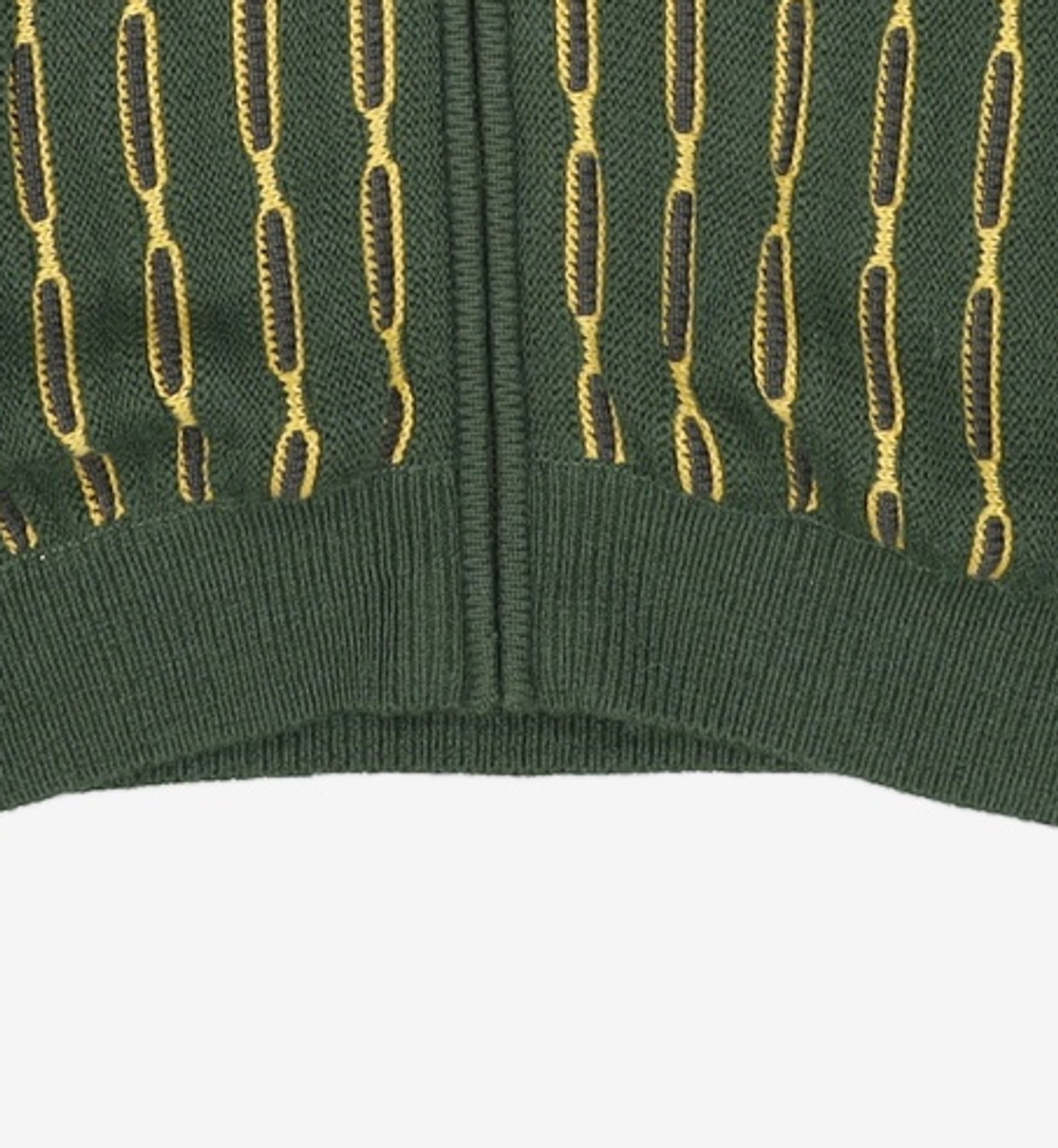 디스이즈네버댓(THISISNEVERTHAT) Chain Zip Up Polo Green M